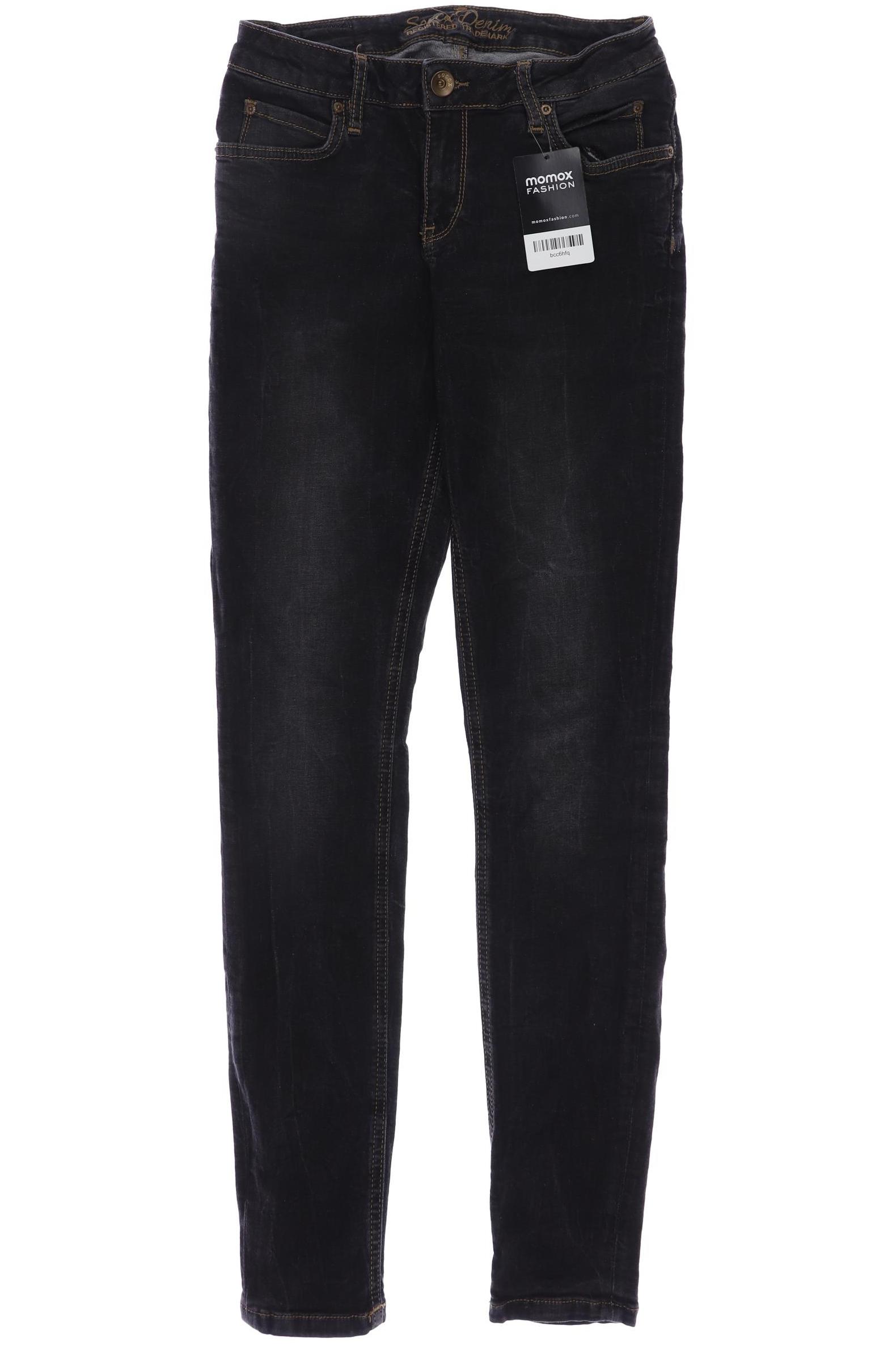 

Soccx Damen Jeans, schwarz, Gr. 28