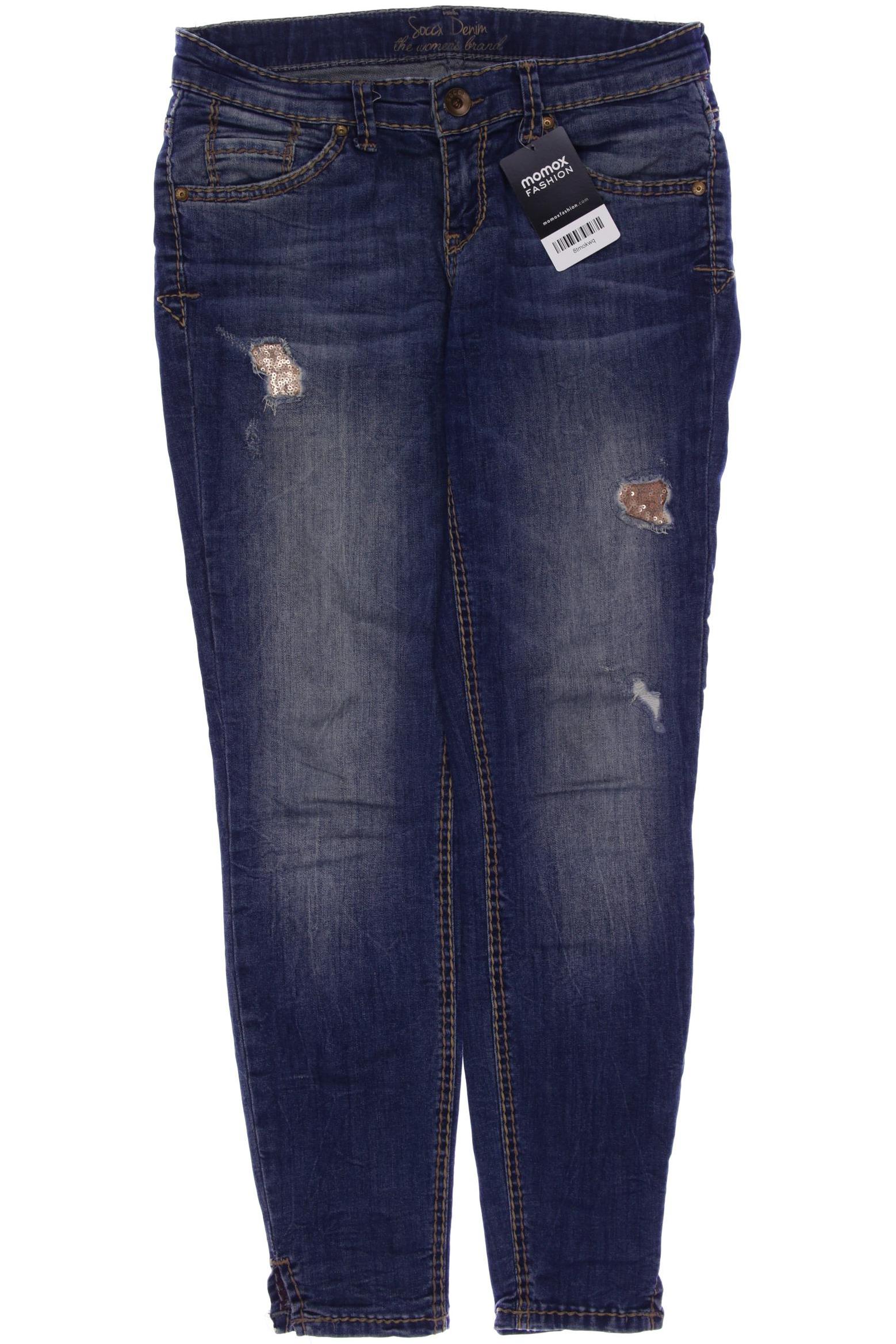 

SOCCX Damen Jeans, blau