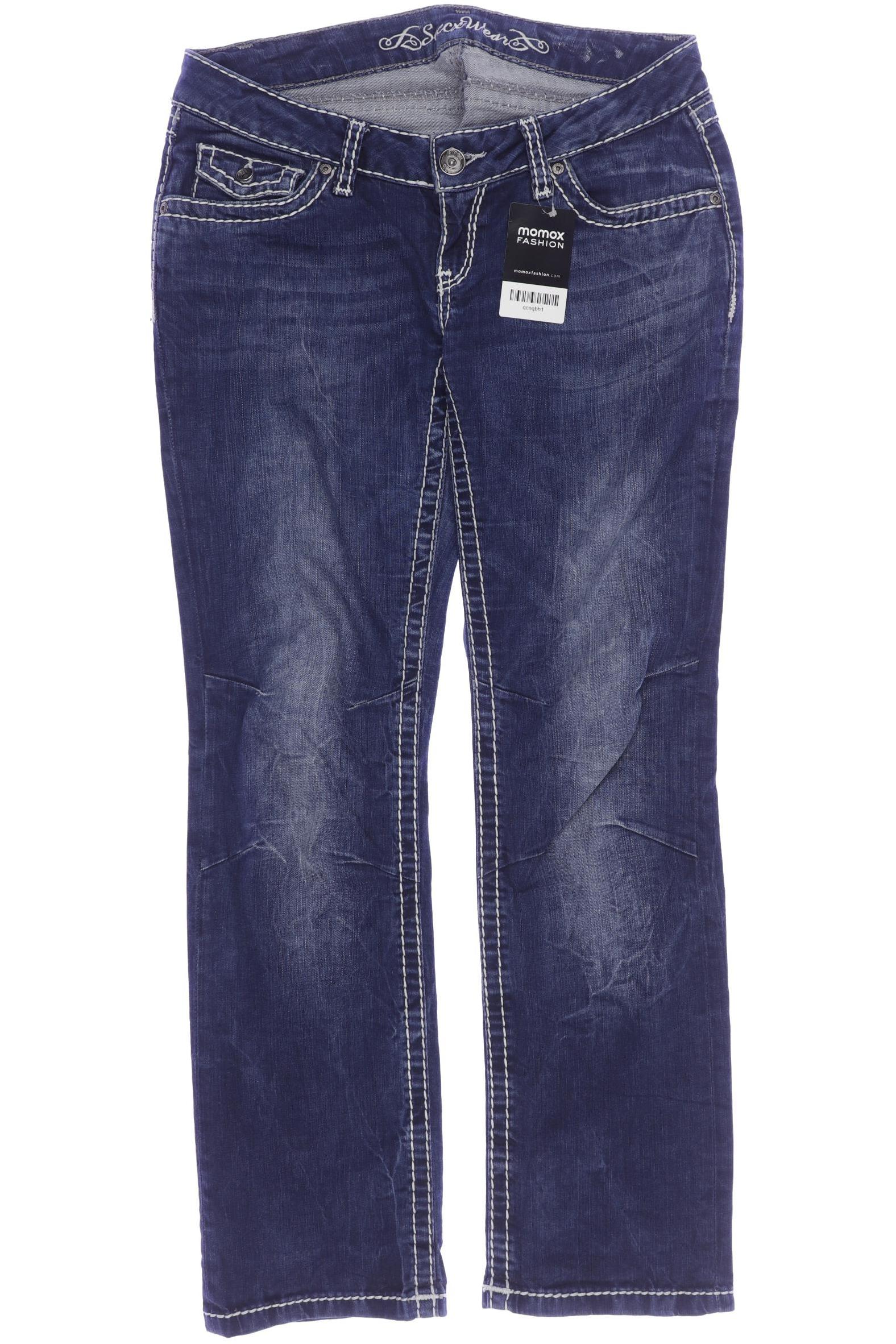 

Soccx Damen Jeans, blau, Gr. 33