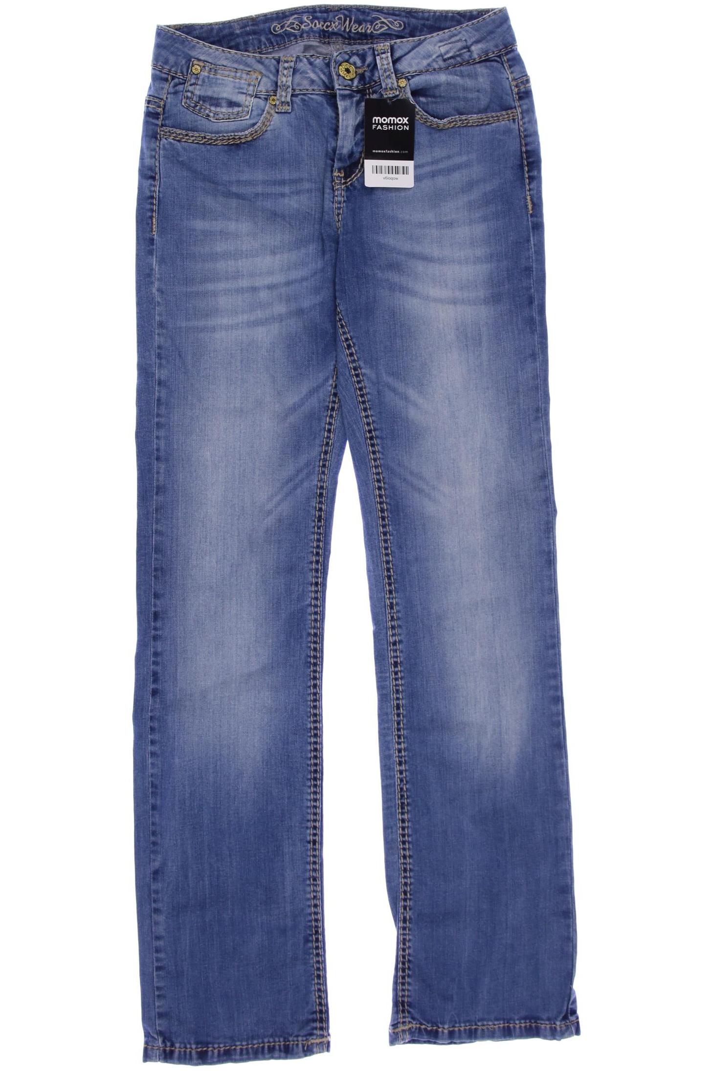 

Soccx Damen Jeans, blau, Gr. 29