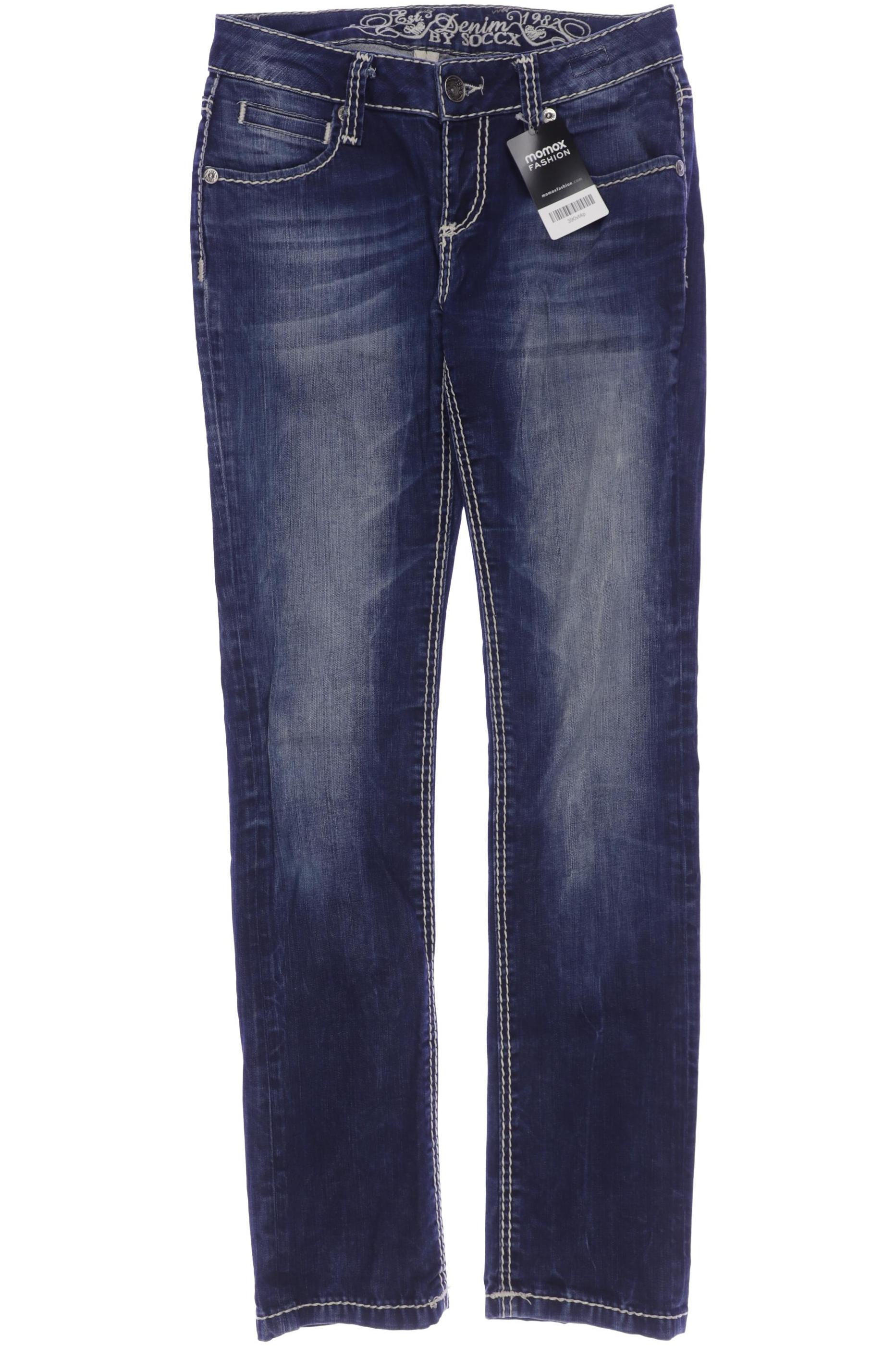 

Soccx Damen Jeans, marineblau, Gr. 28