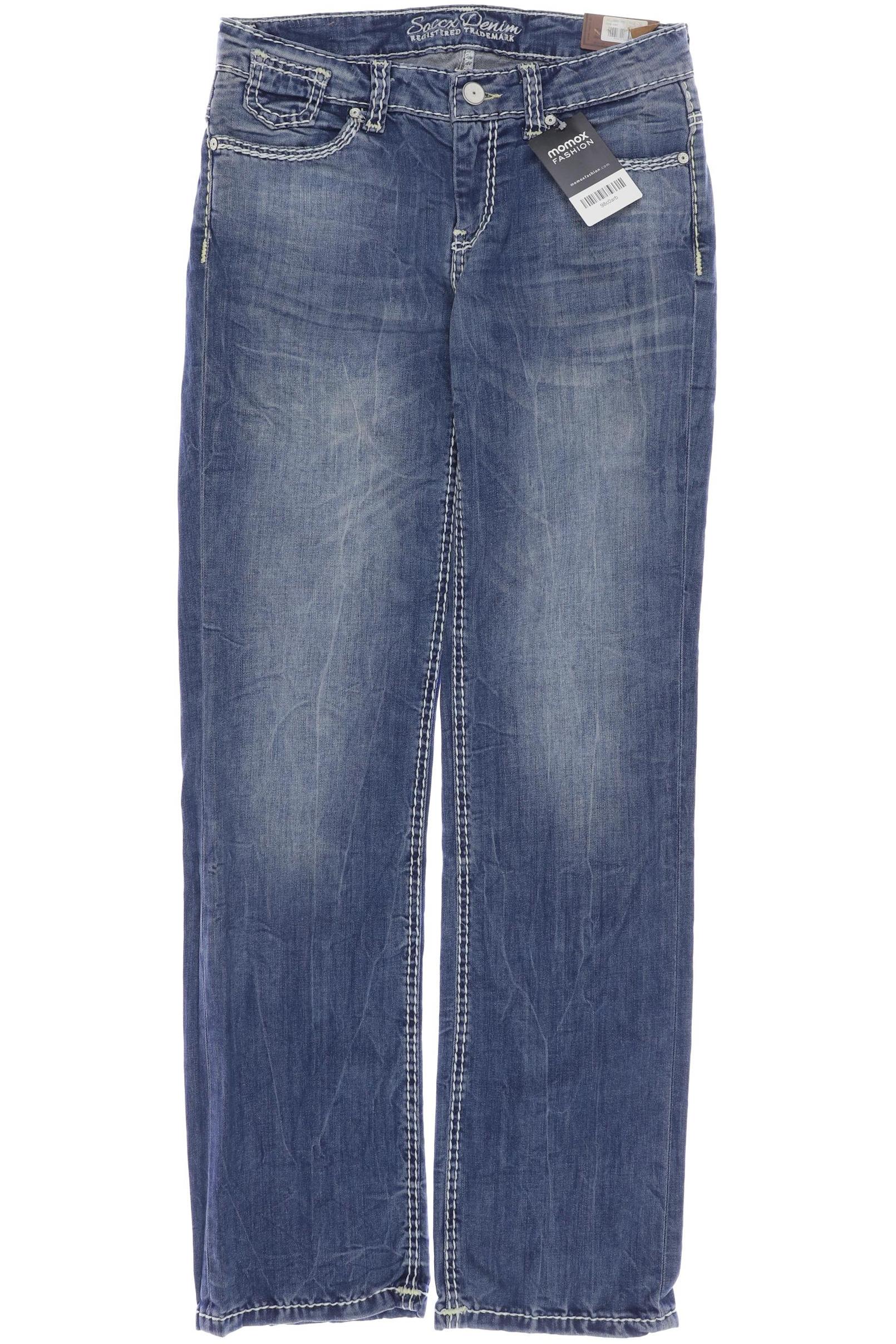 

SOCCX Damen Jeans, blau