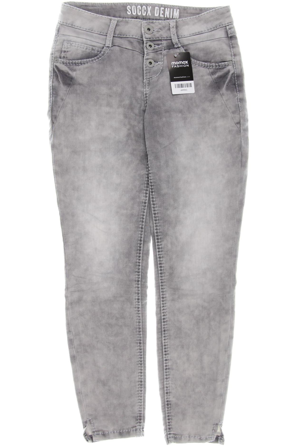 

Soccx Damen Jeans, grau, Gr. 36