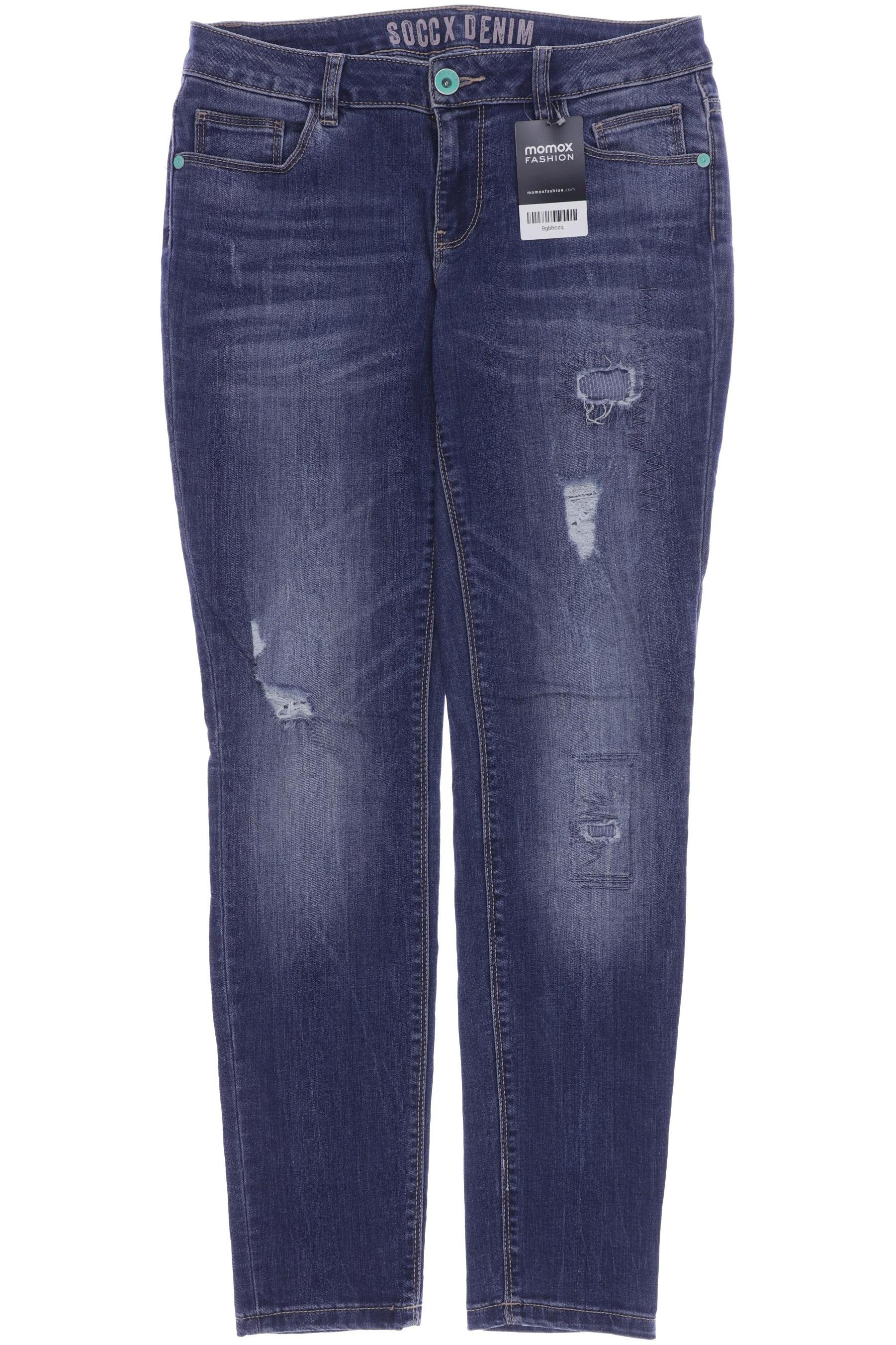 

SOCCX Damen Jeans, blau