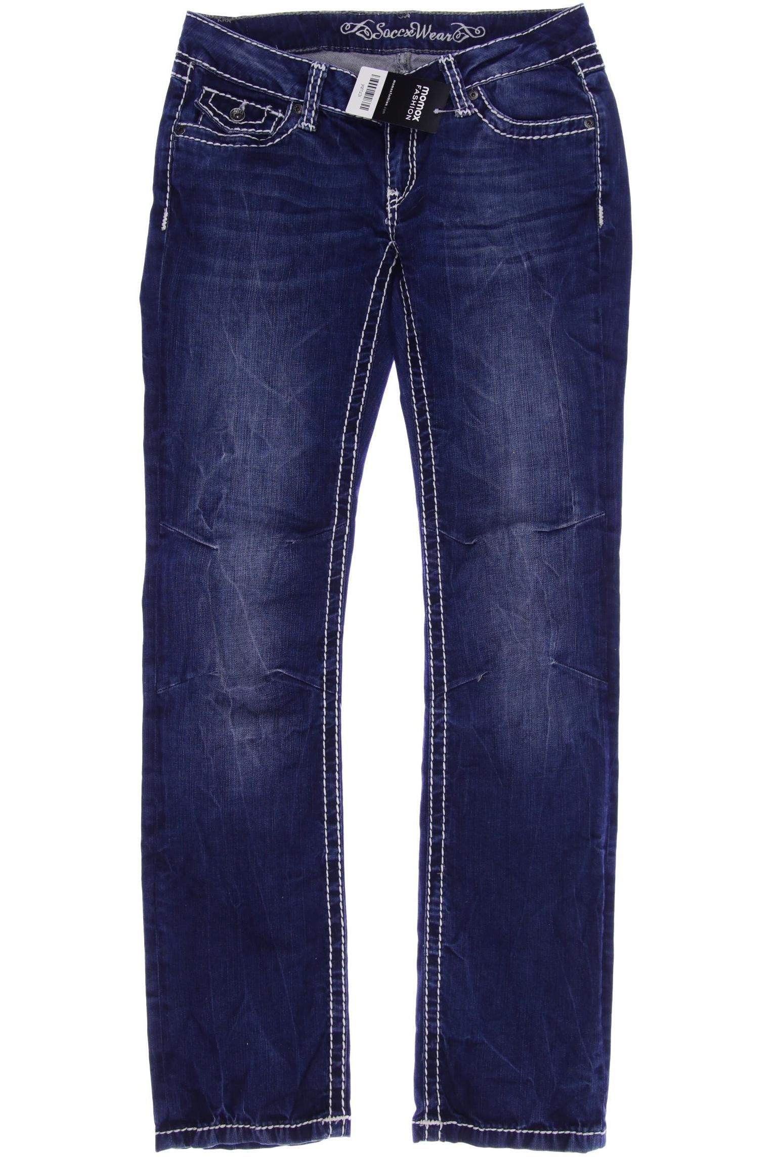 

SOCCX Damen Jeans, blau