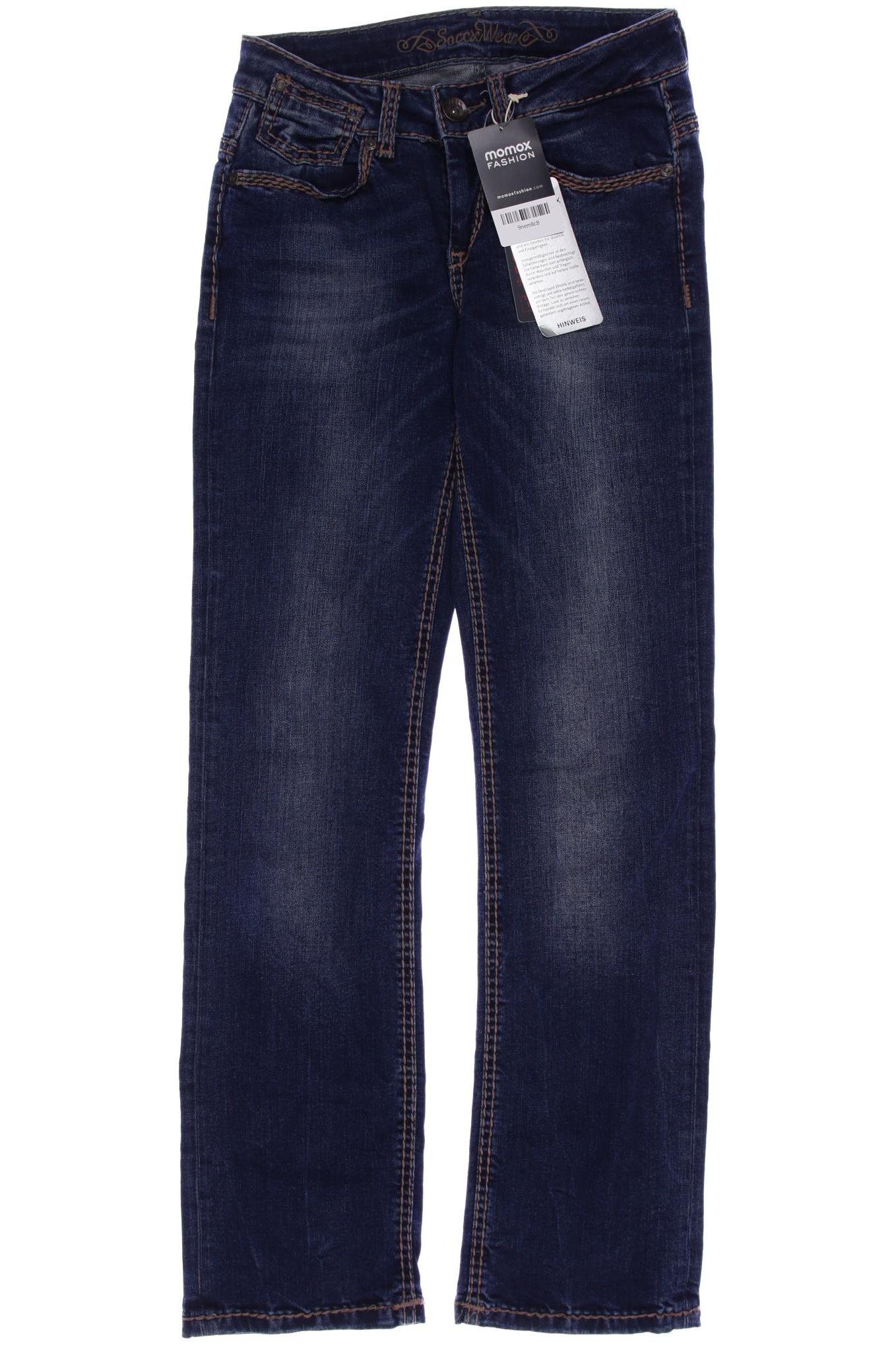 

SOCCX Damen Jeans, marineblau