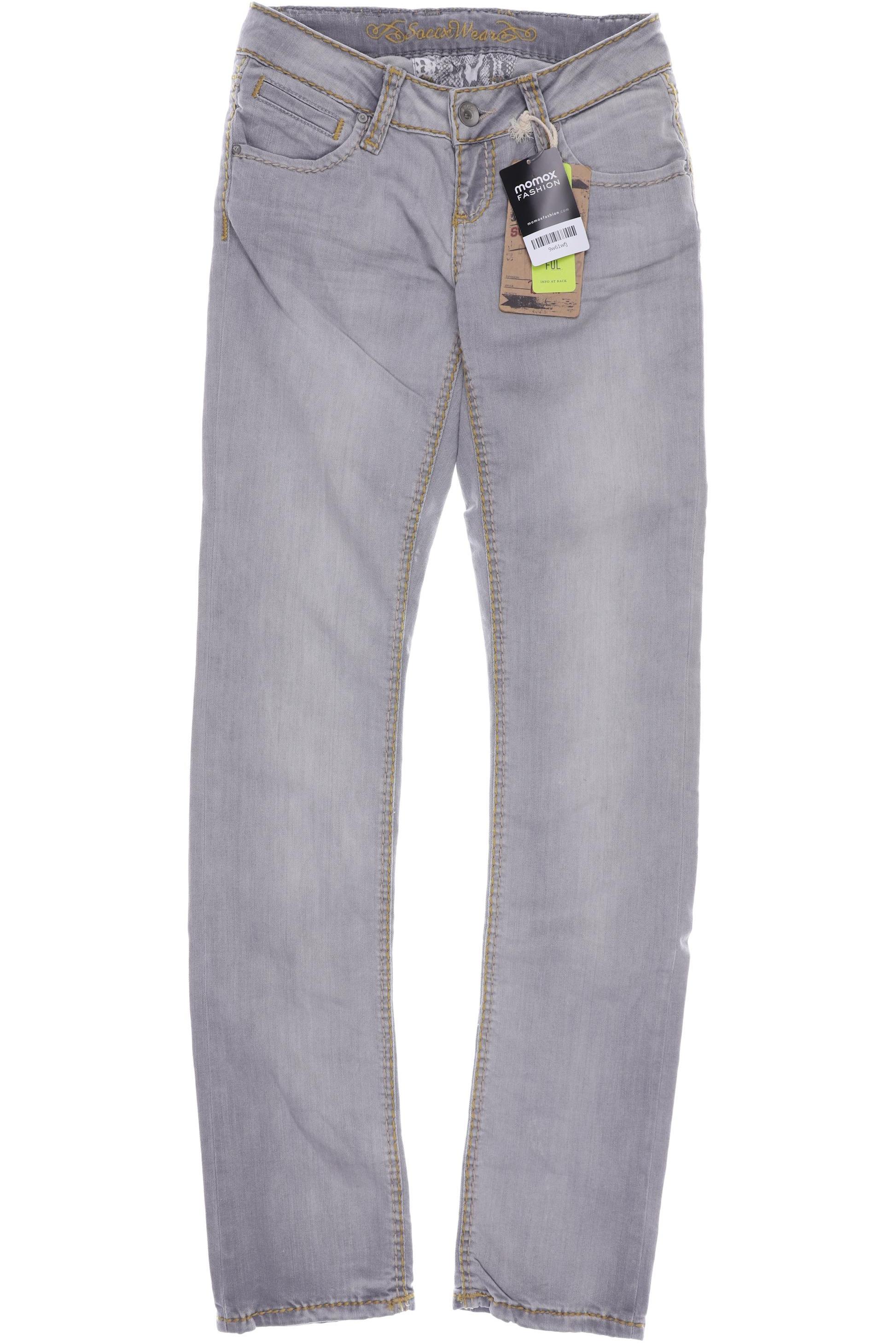 

Soccx Damen Jeans, grau, Gr. 36