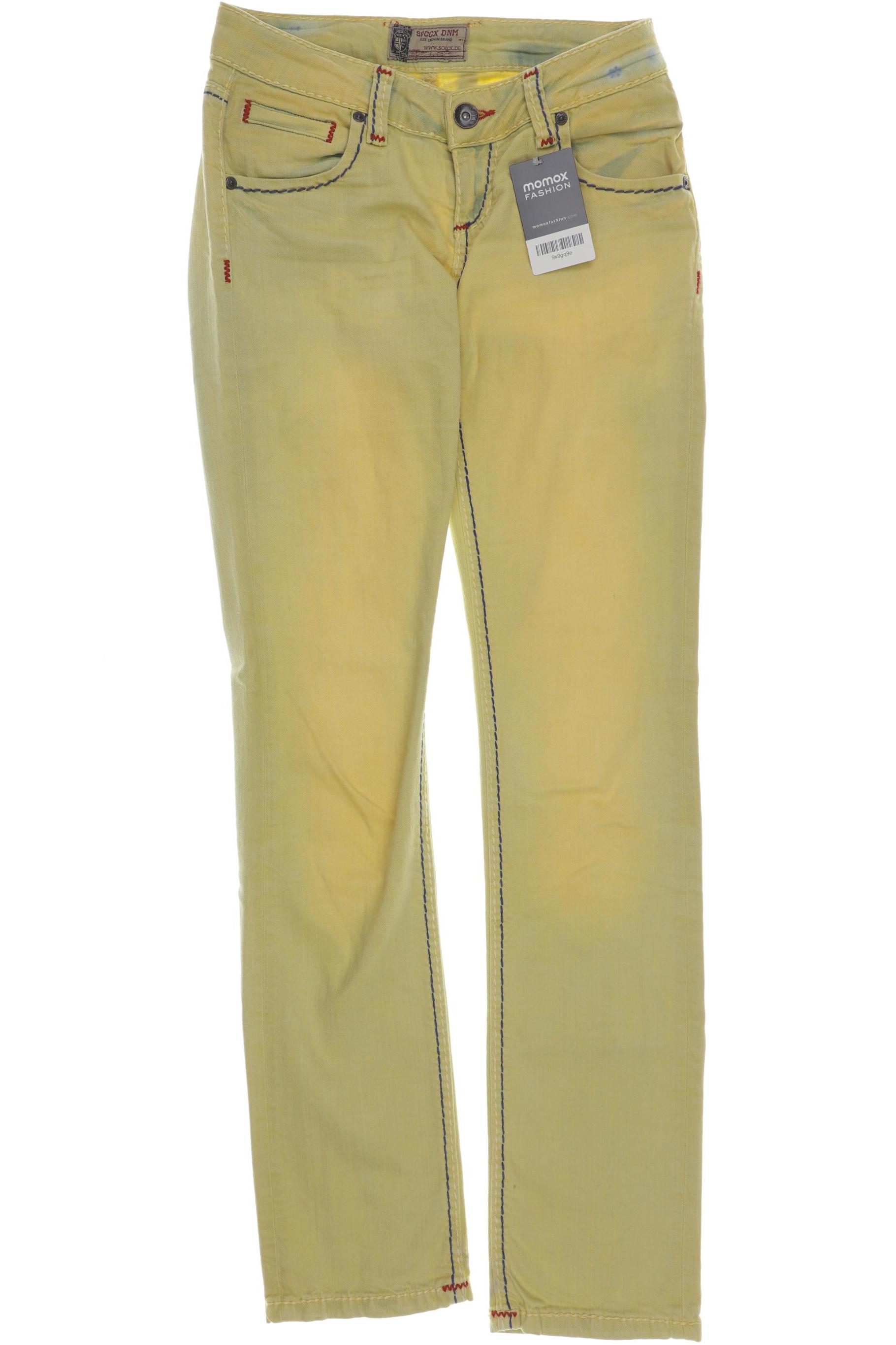 

SOCCX Damen Jeans, gelb