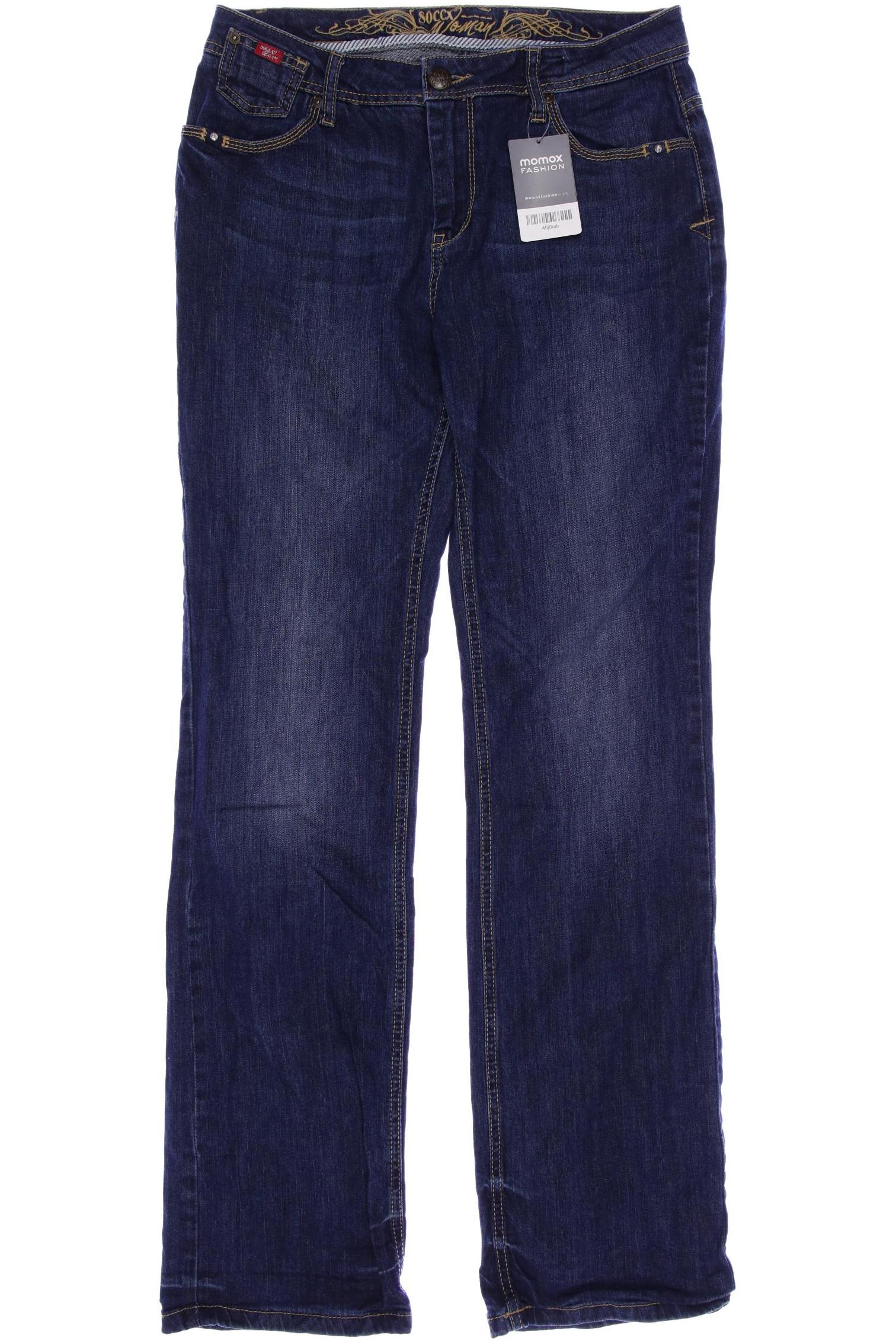 

SOCCX Damen Jeans, marineblau