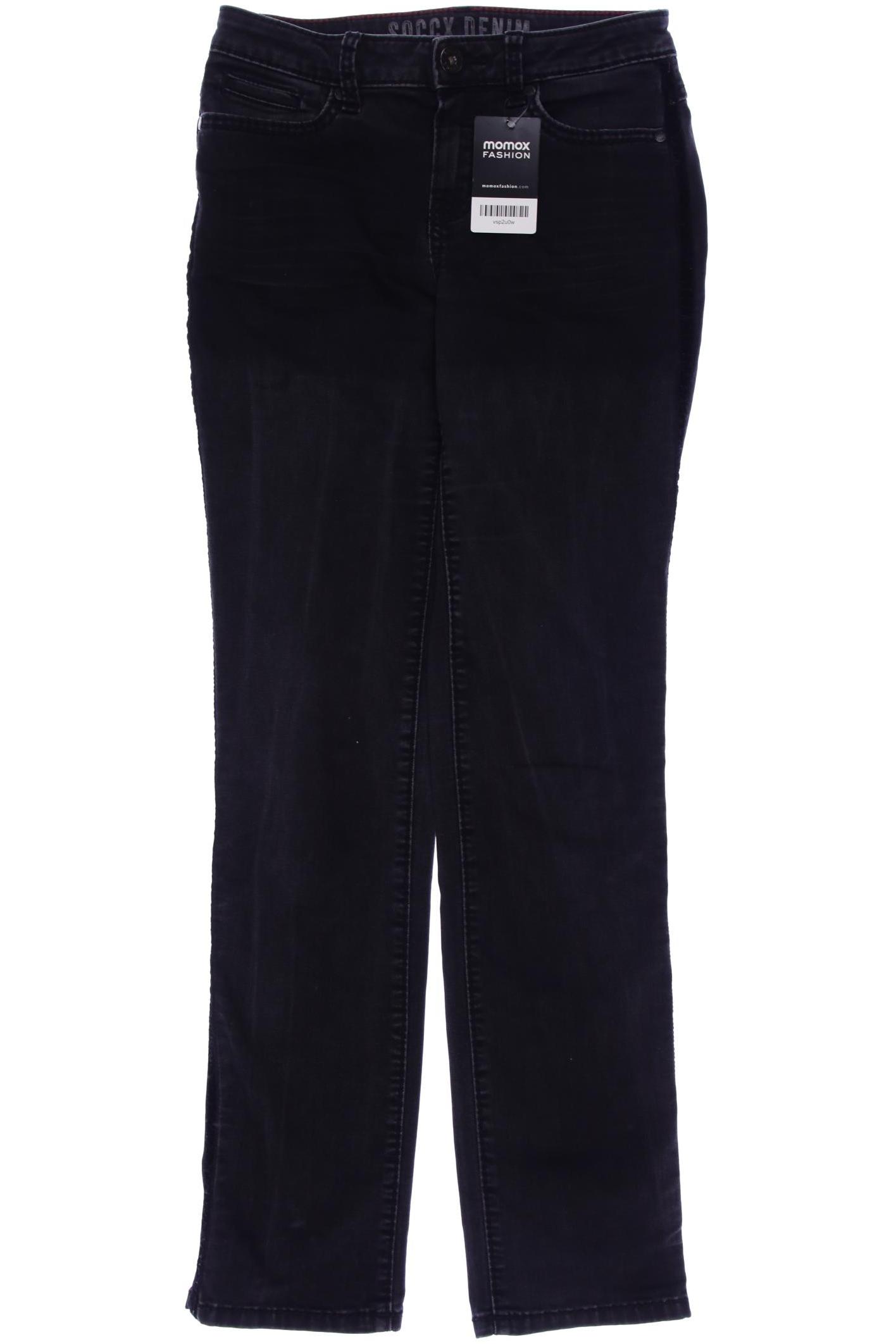 

Soccx Damen Jeans, schwarz, Gr. 27