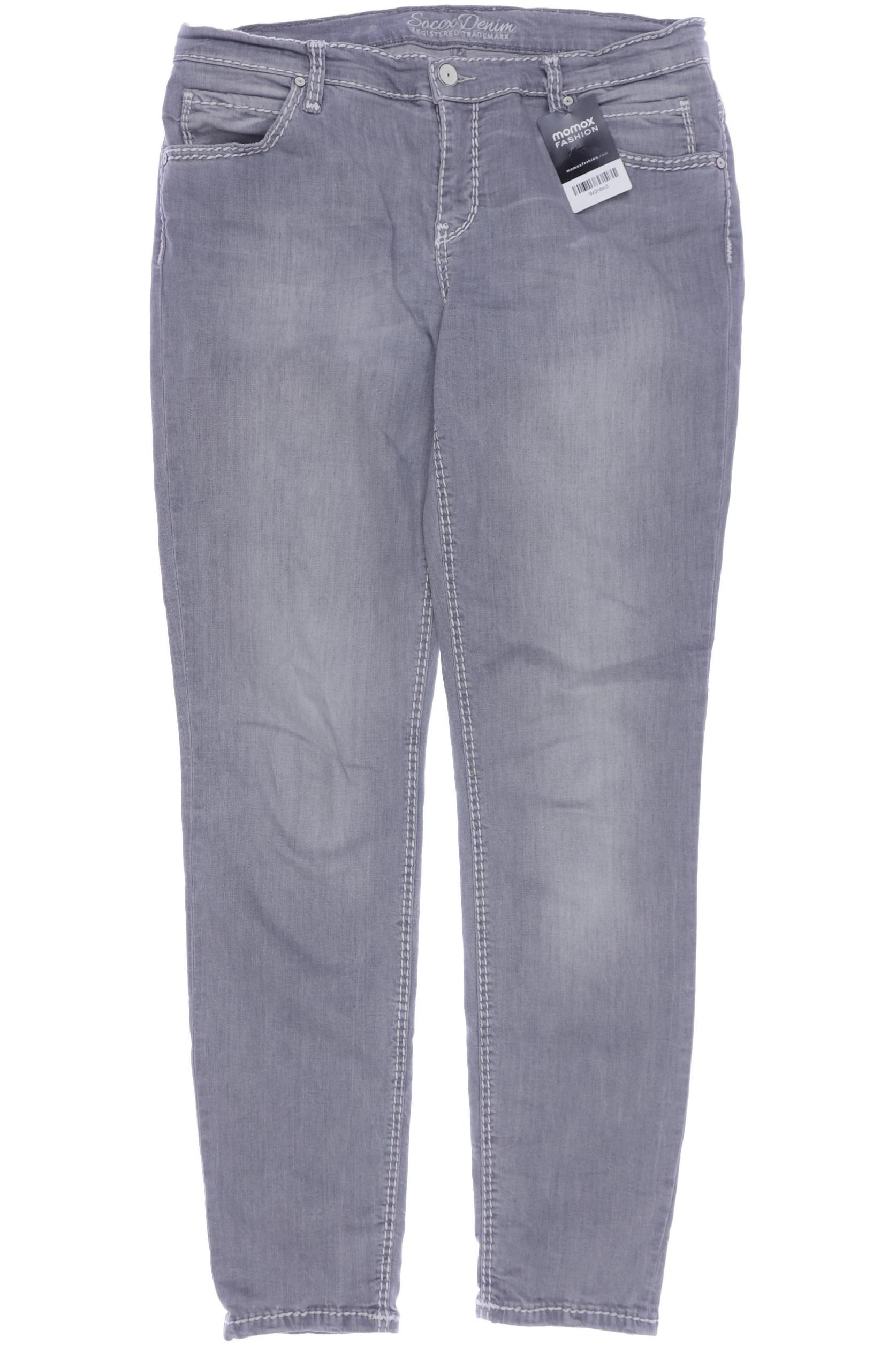 

SOCCX Damen Jeans, grau