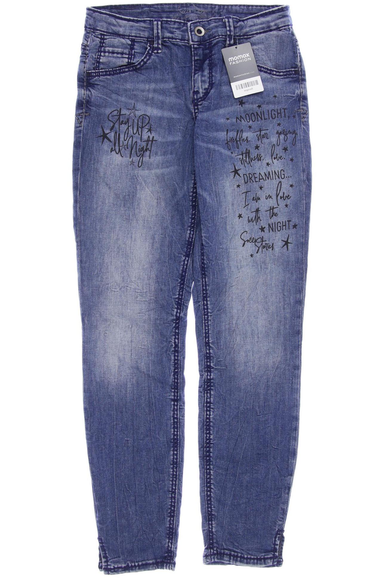 

SOCCX Damen Jeans, blau