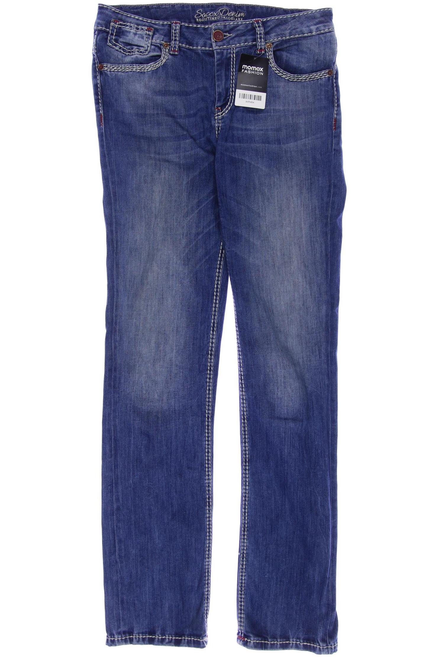 

SOCCX Damen Jeans, blau