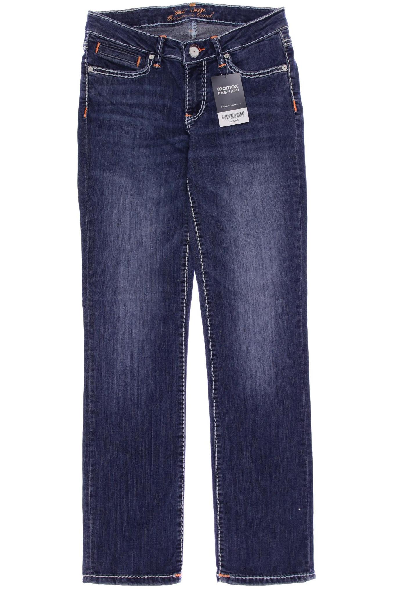 

SOCCX Damen Jeans, blau