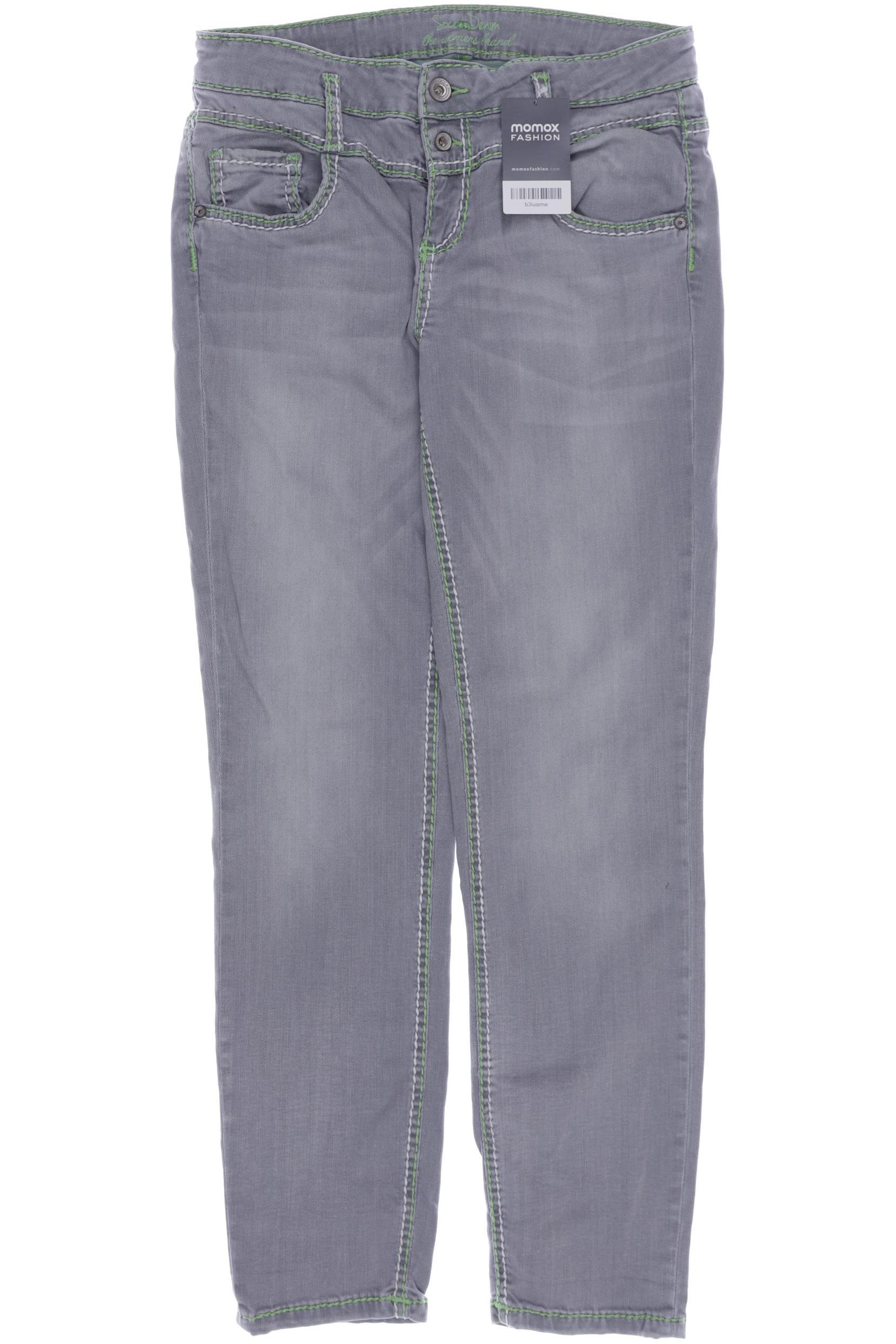 

SOCCX Damen Jeans, grau