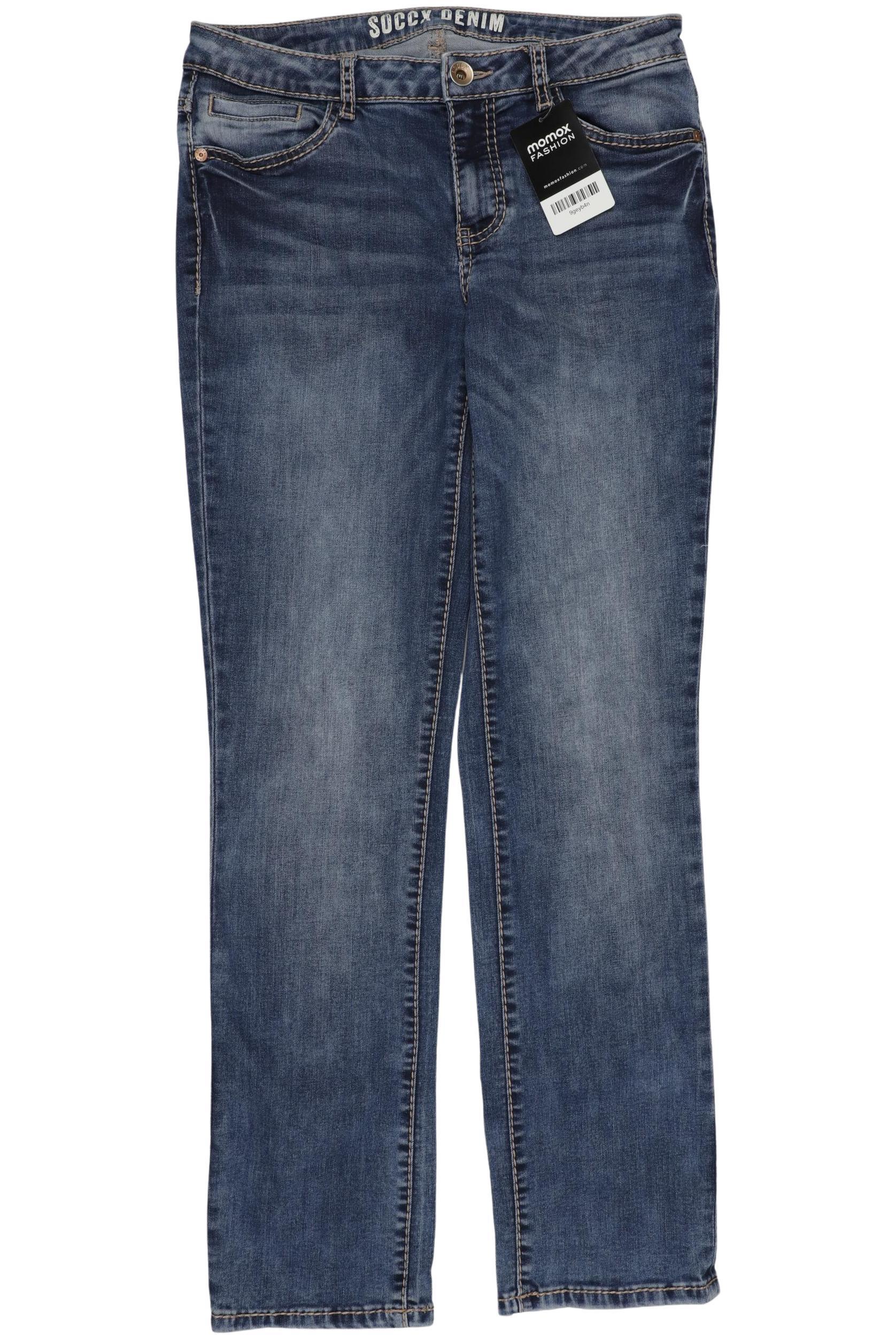 

Soccx Damen Jeans, blau, Gr. 28