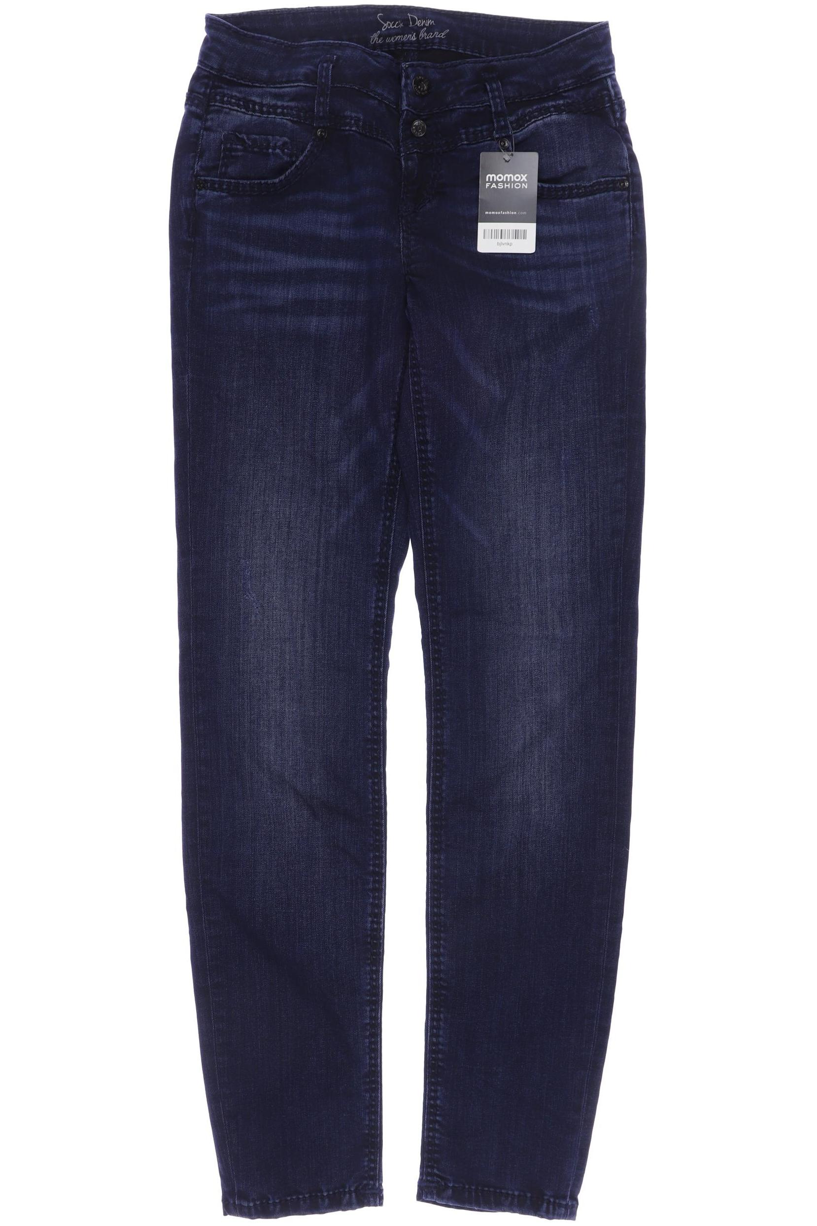 

SOCCX Damen Jeans, marineblau