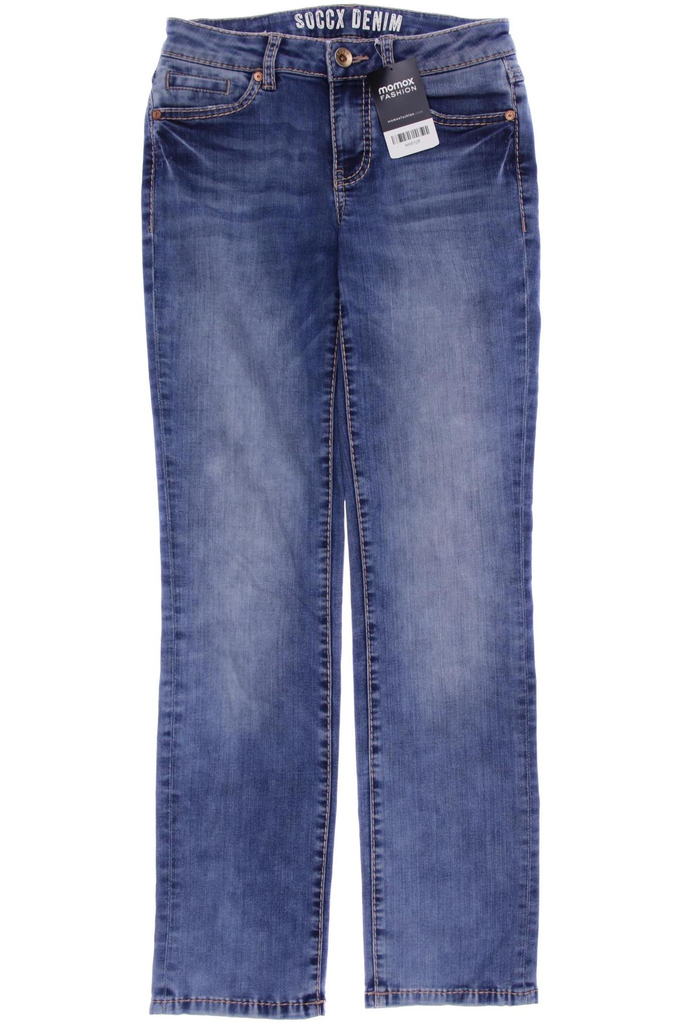

SOCCX Damen Jeans, blau