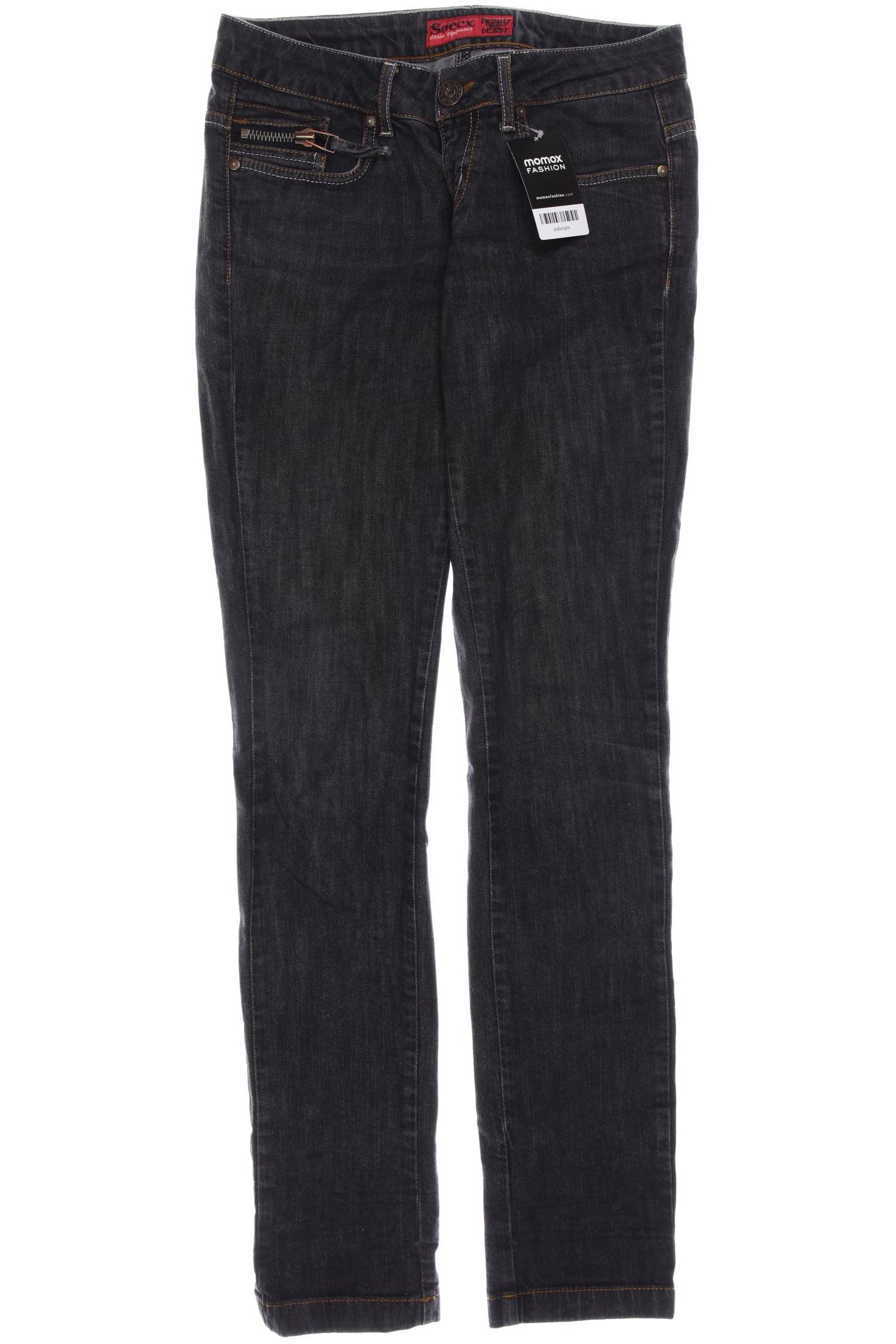 

Soccx Damen Jeans, grau, Gr. 28