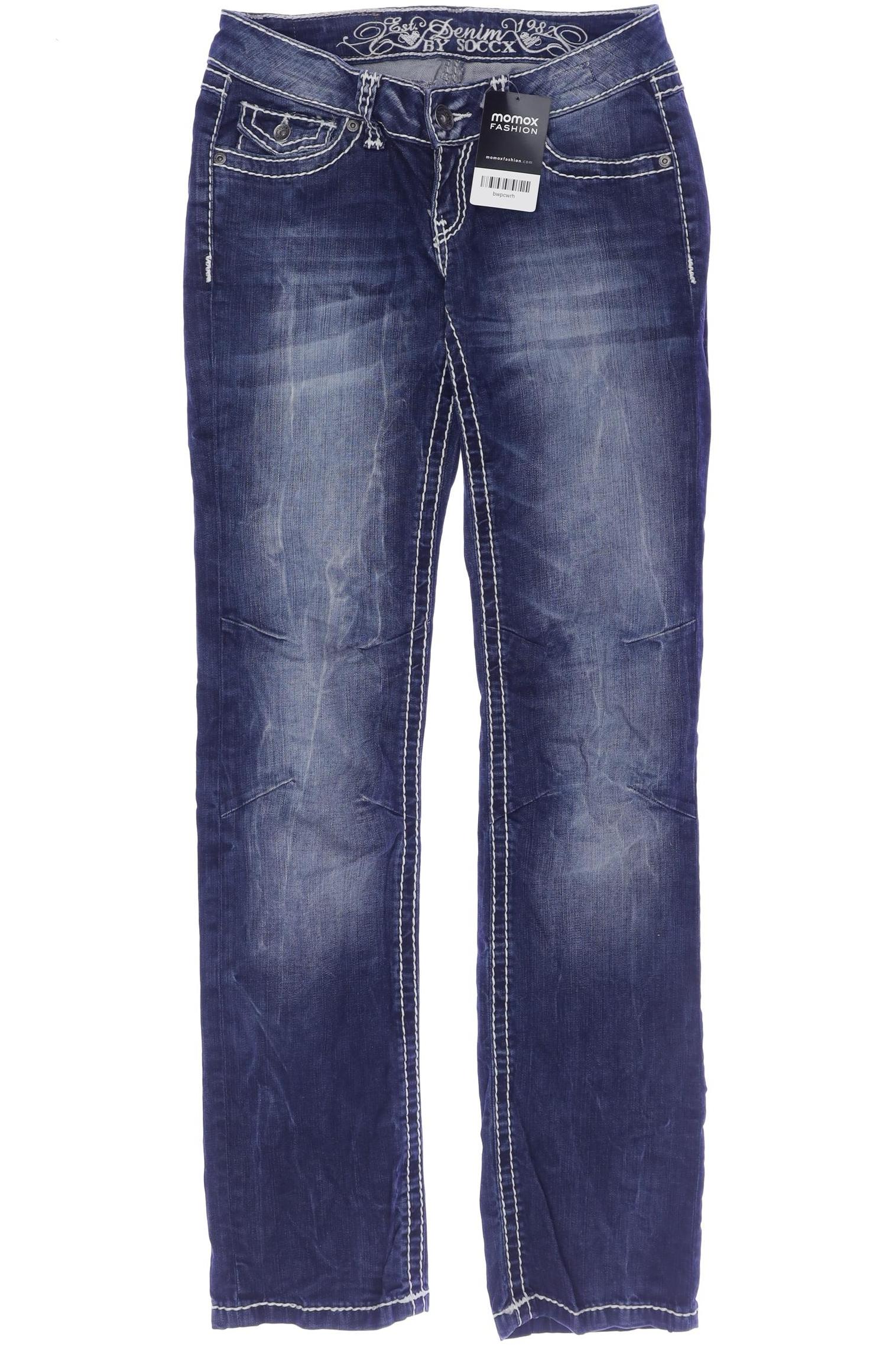 

Soccx Damen Jeans, marineblau, Gr. 26