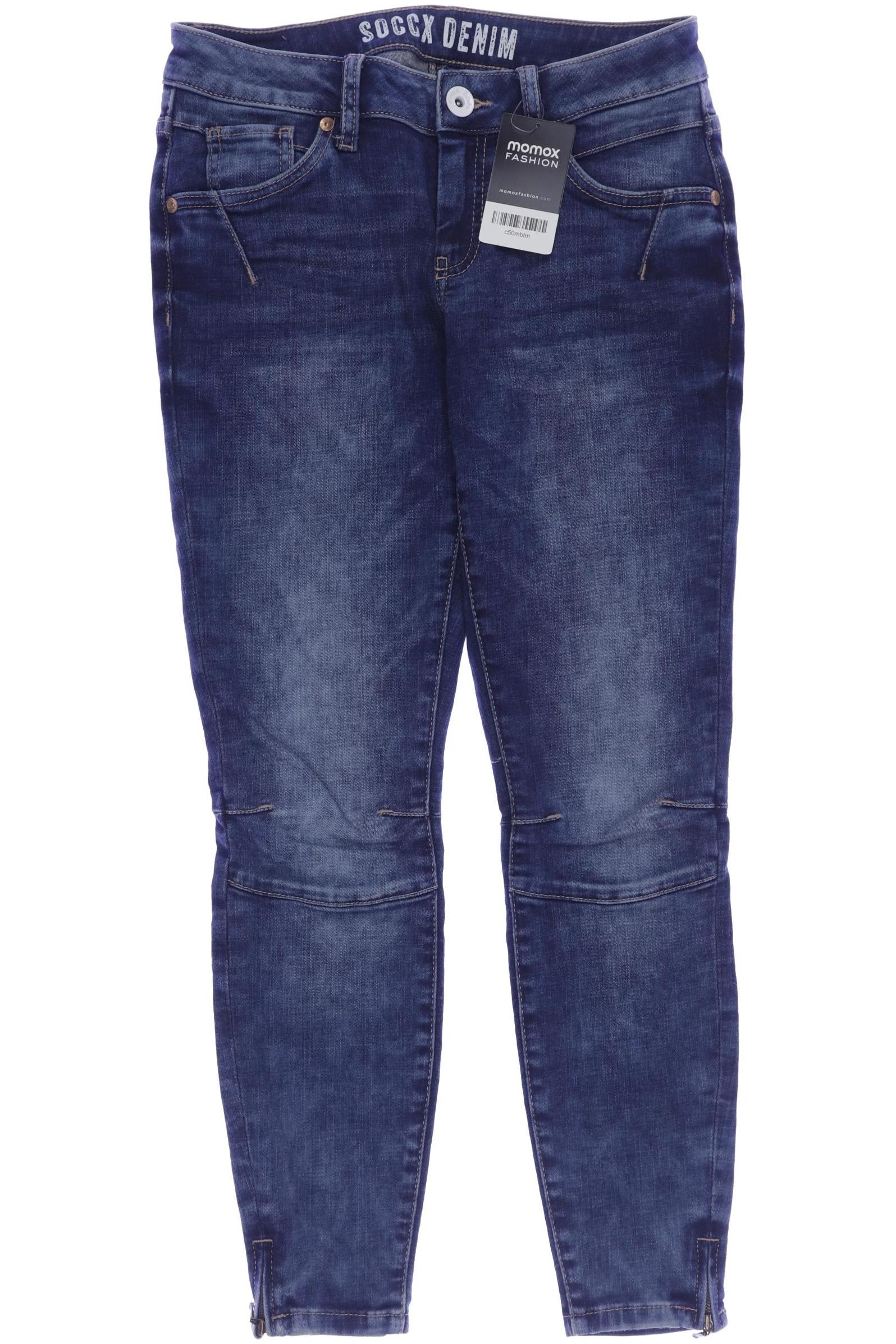 

Soccx Damen Jeans, blau, Gr. 28