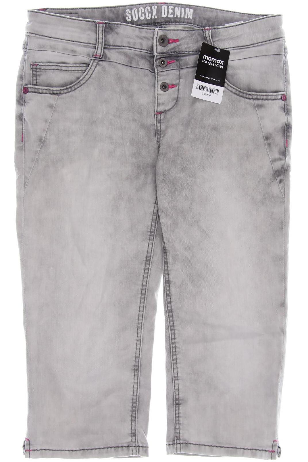 

SOCCX Damen Jeans, grau