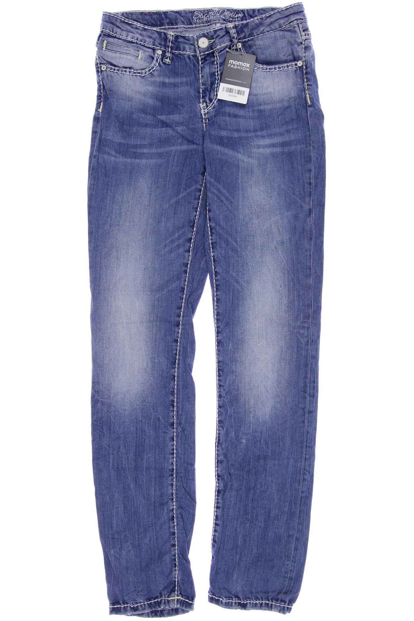 

SOCCX Damen Jeans, blau