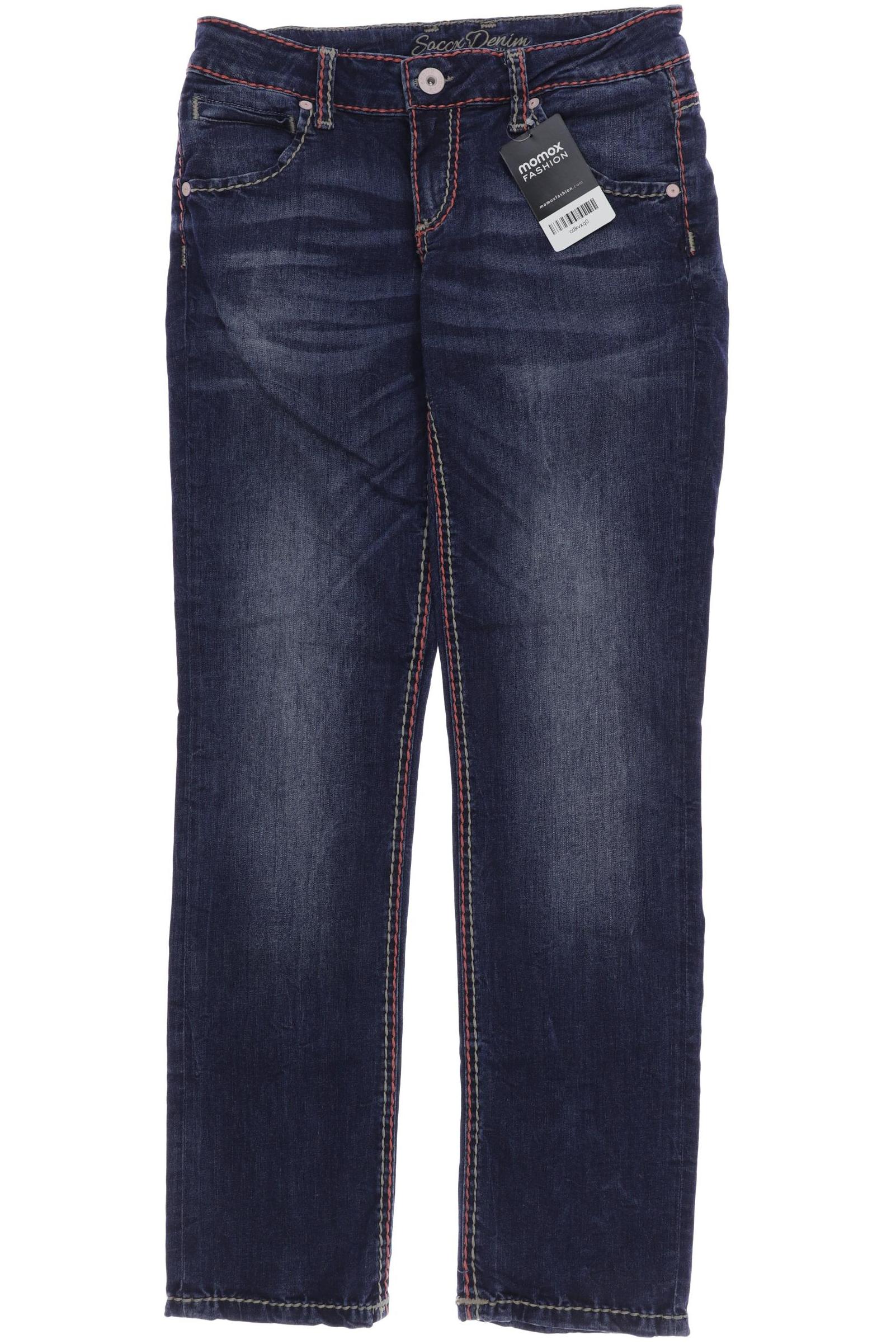 

Soccx Damen Jeans, blau, Gr. 28