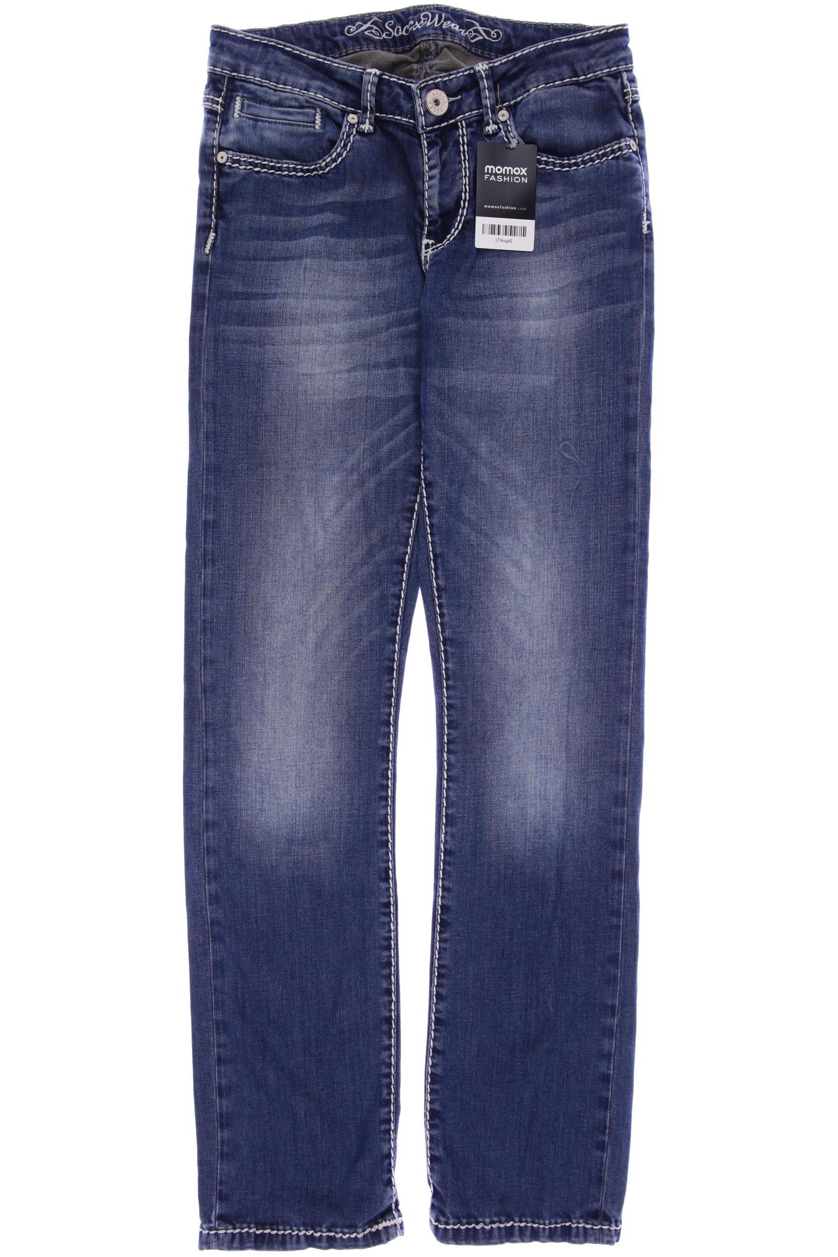 

SOCCX Damen Jeans, blau