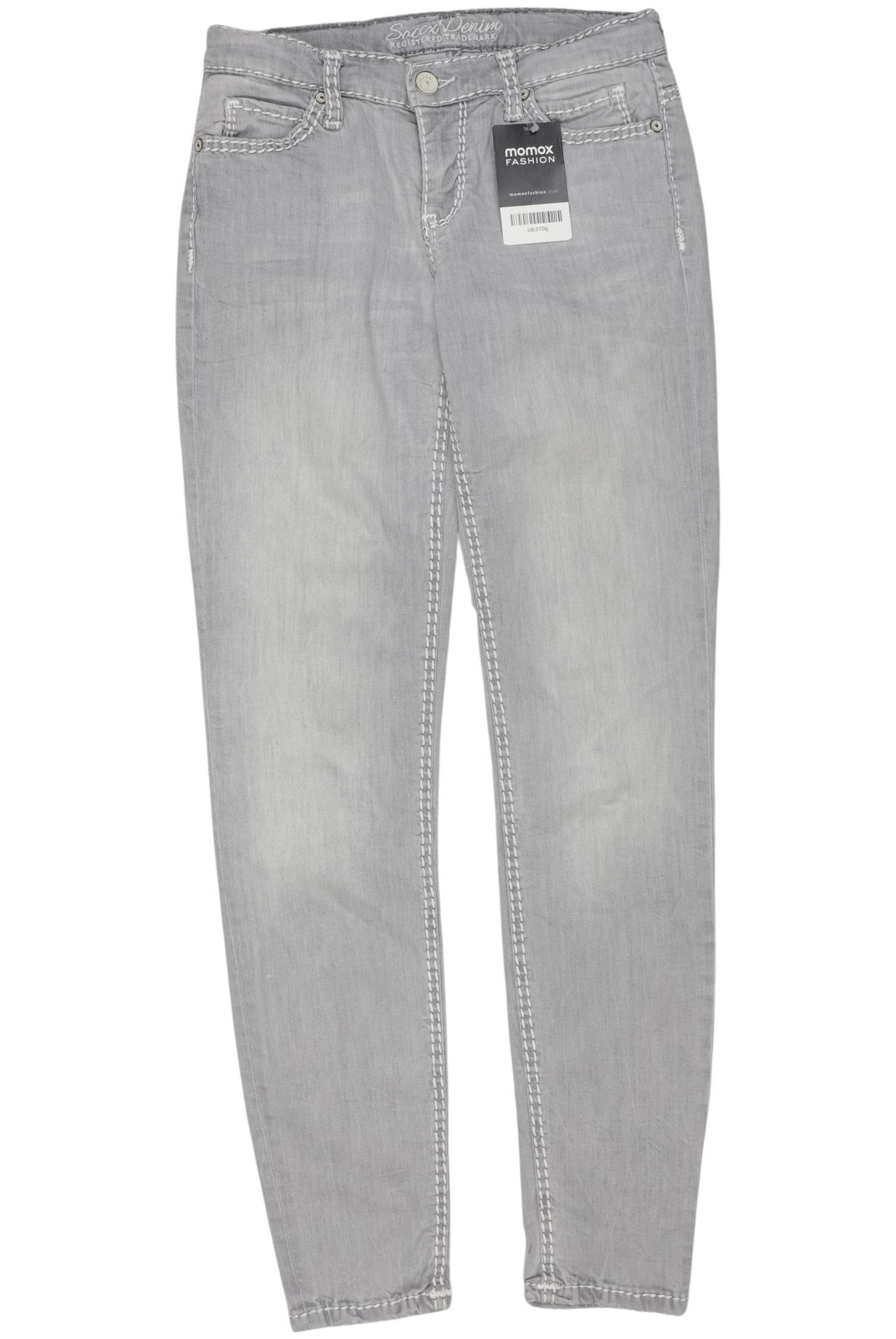 

Soccx Damen Jeans, grau, Gr. 25