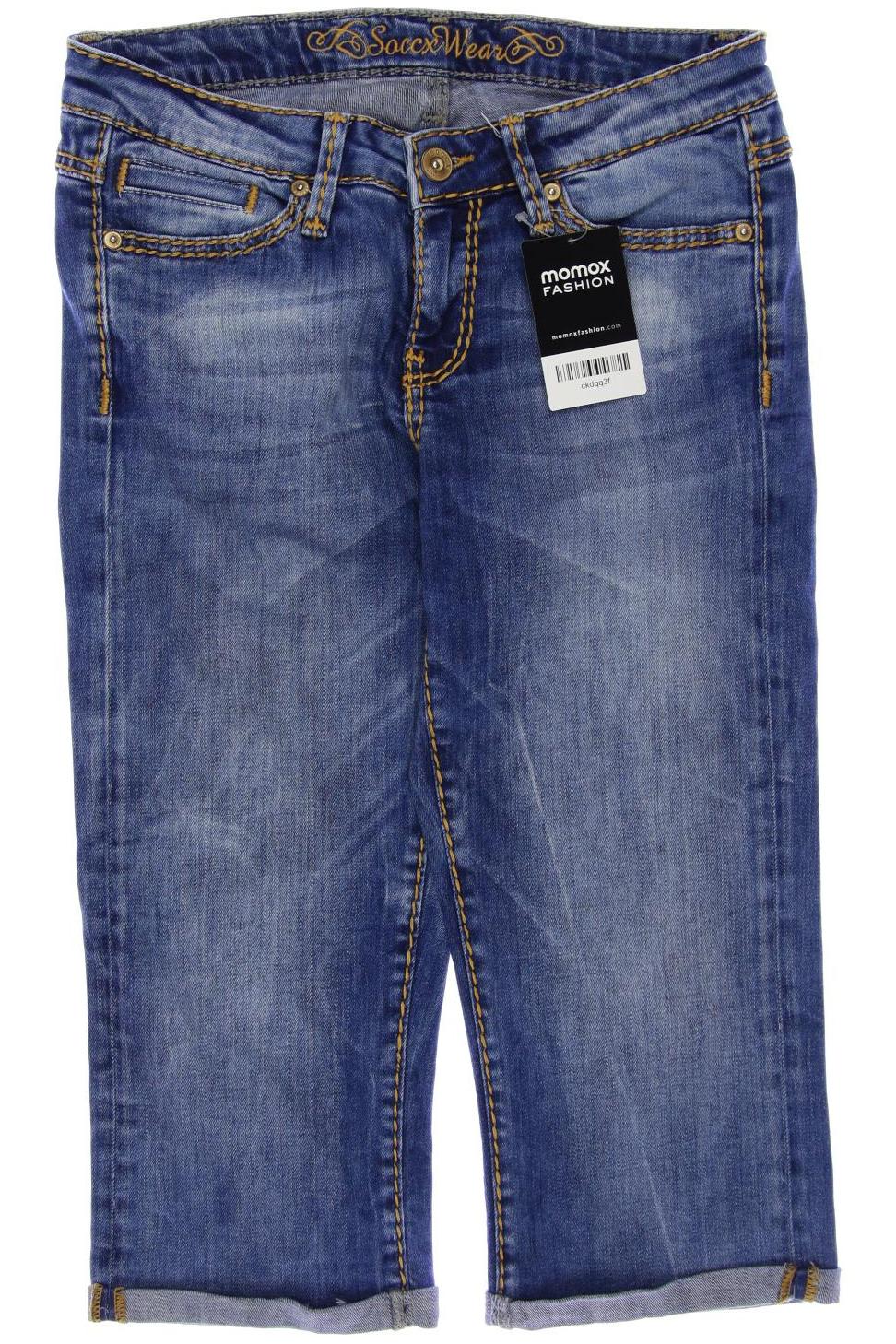 

Soccx Damen Jeans, blau, Gr. 28