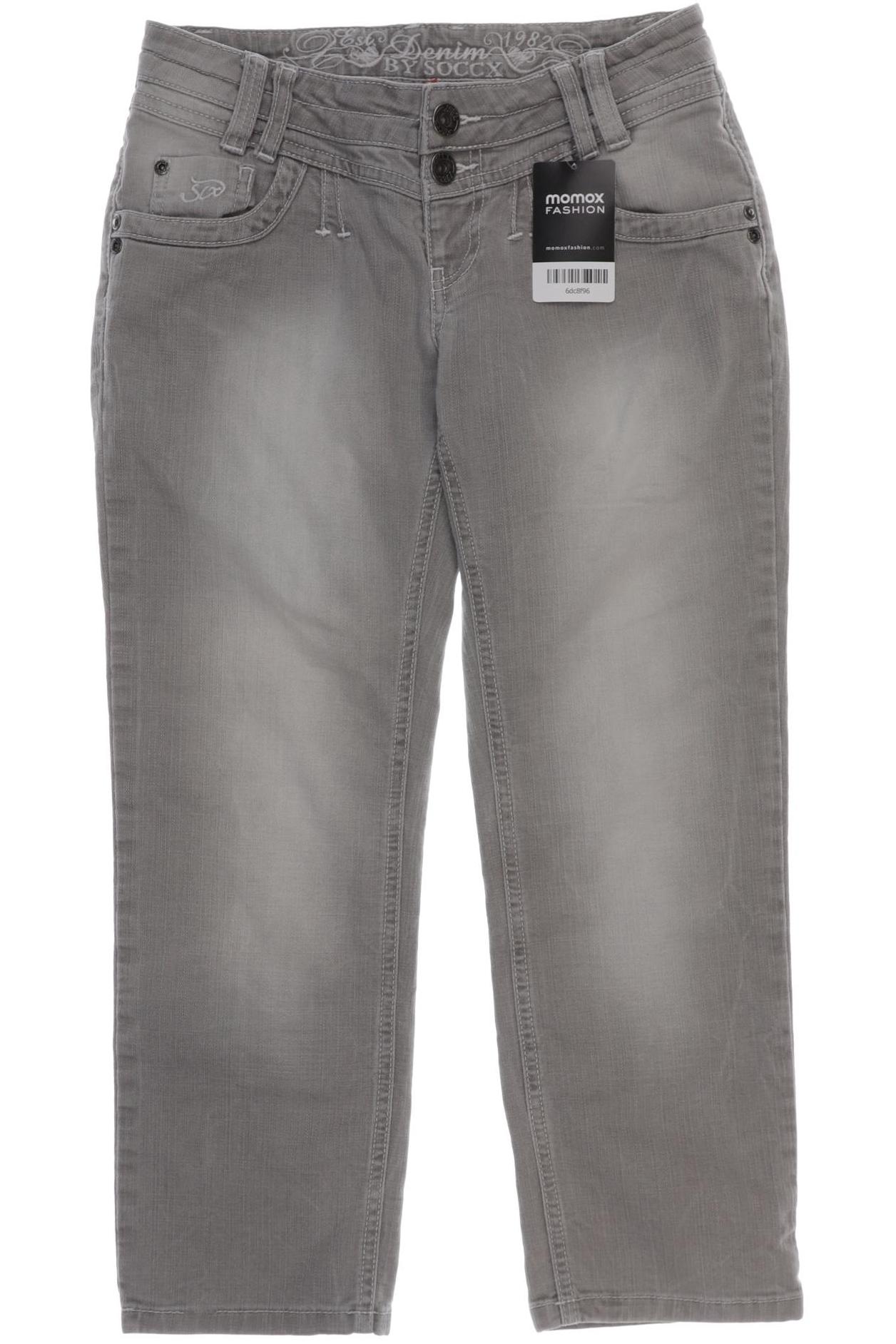 

SOCCX Damen Jeans, grau