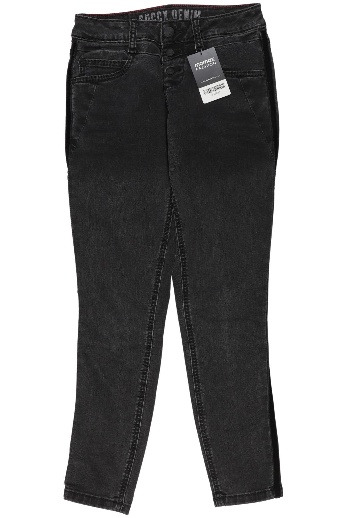 

Soccx Damen Jeans, grau, Gr. 26