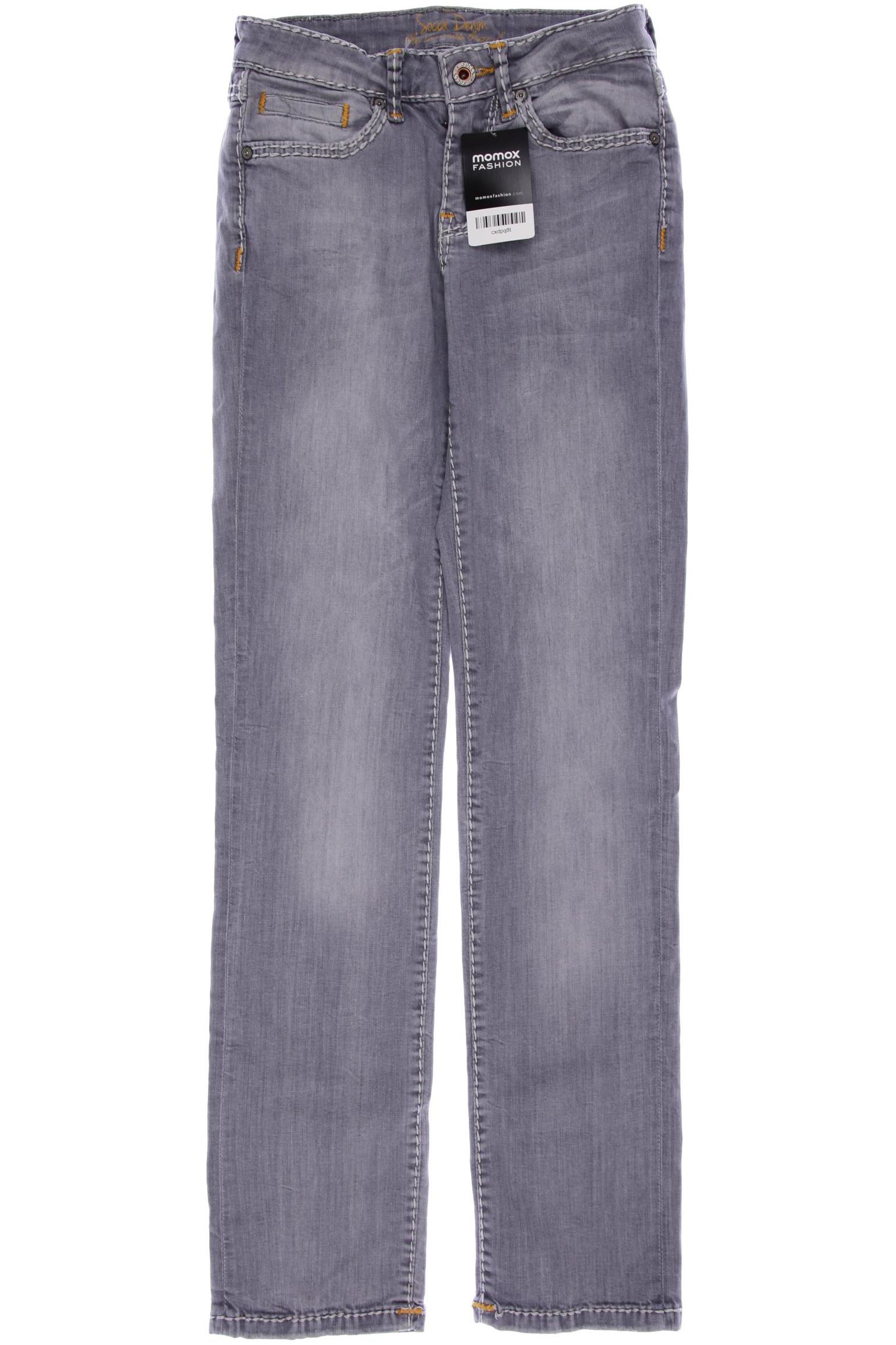 

SOCCX Damen Jeans, grau