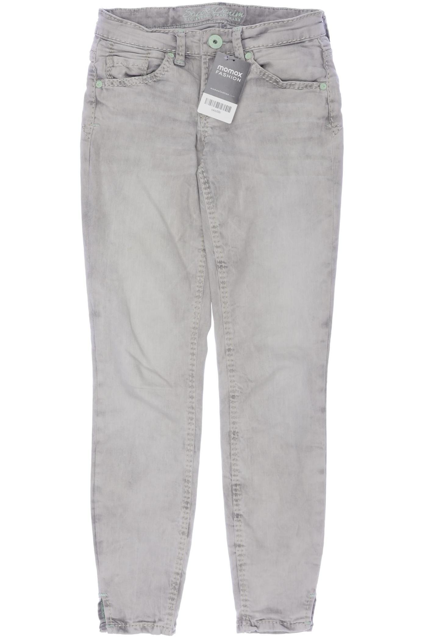 

Soccx Damen Jeans, grau, Gr. 26