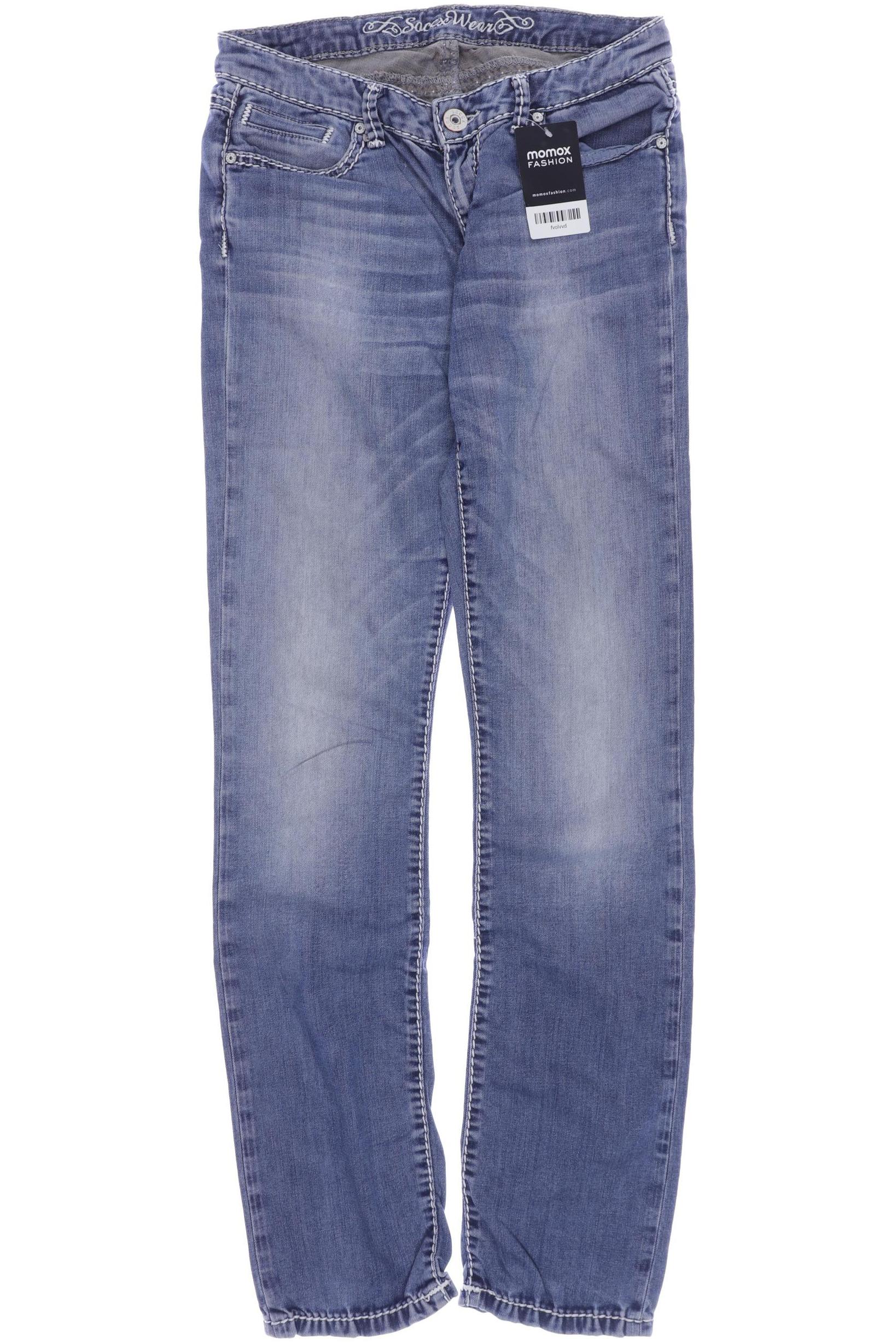 

SOCCX Damen Jeans, blau