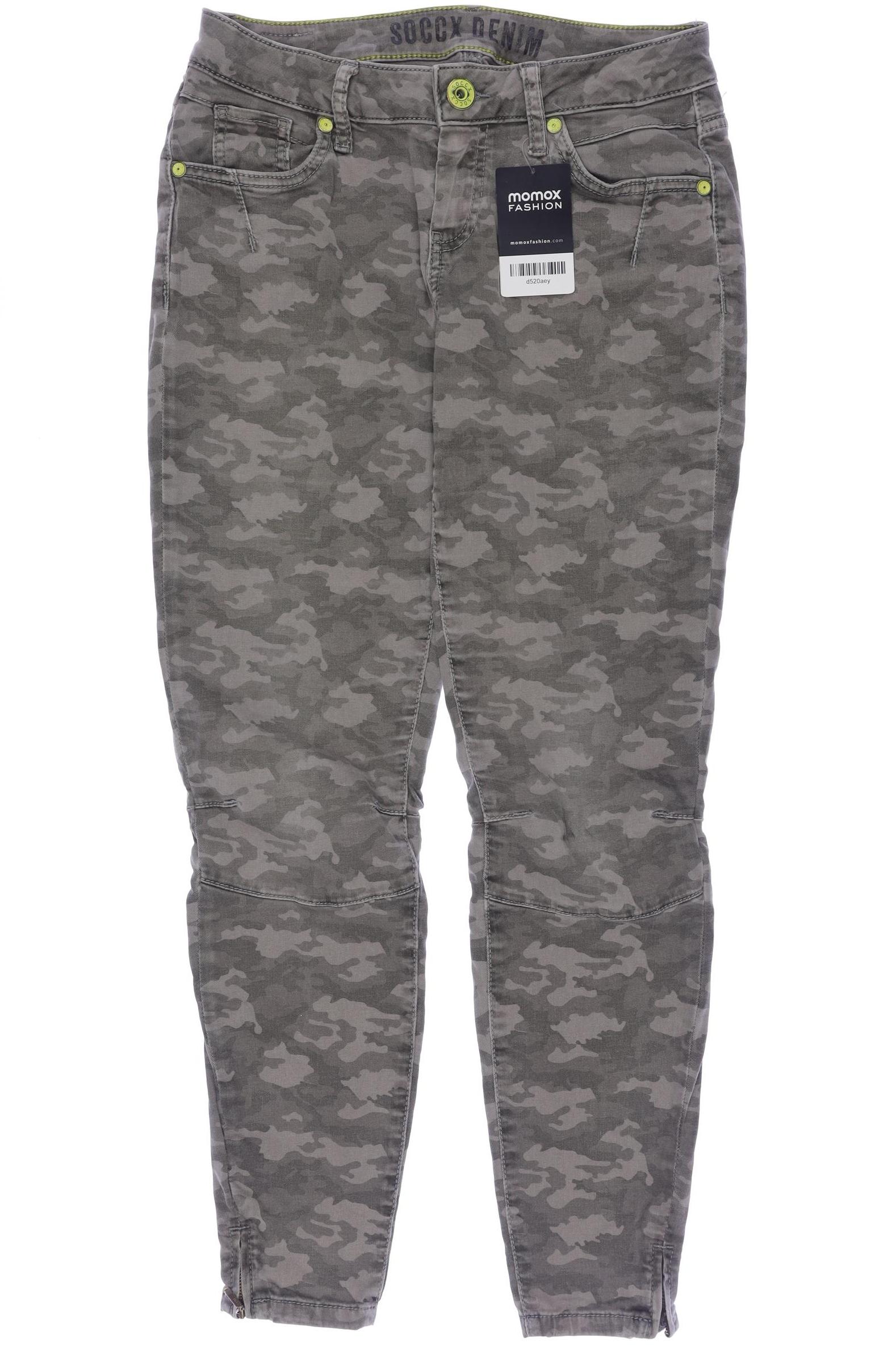

Soccx Damen Jeans, grün, Gr. 27