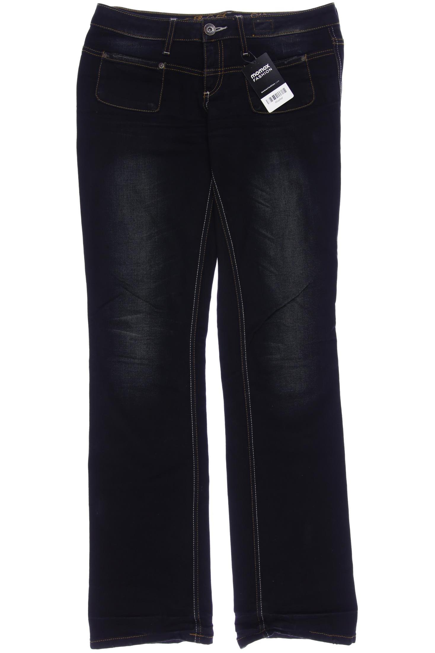 

SOCCX Damen Jeans, schwarz