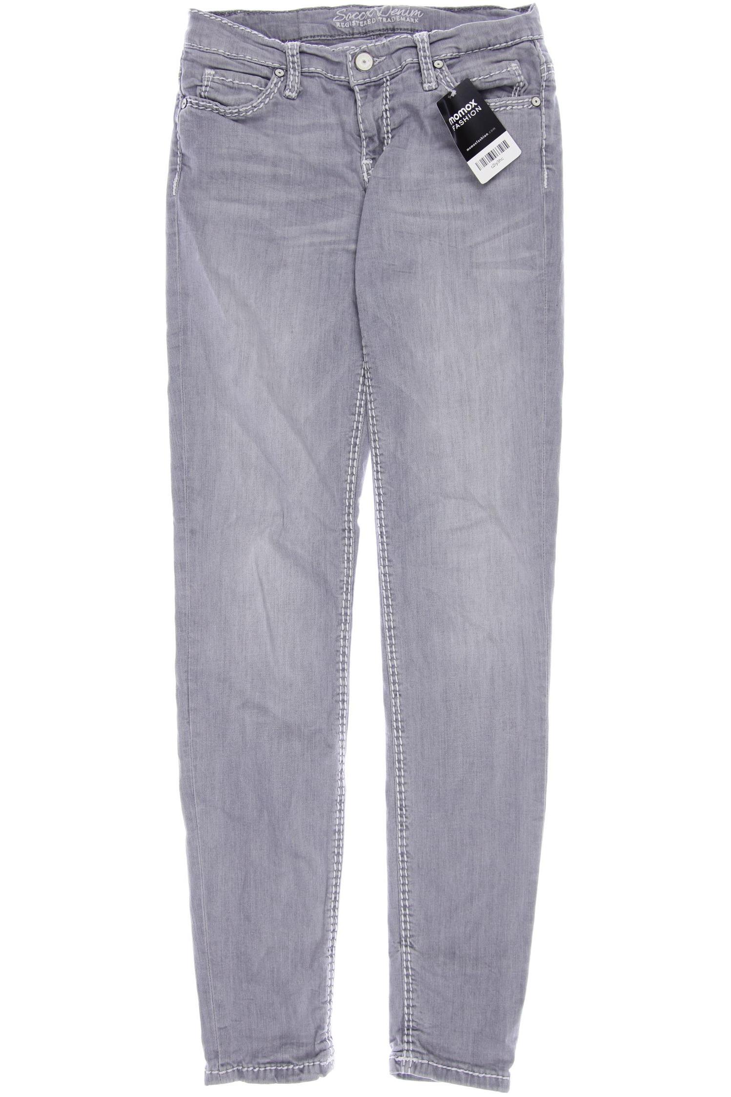 

SOCCX Damen Jeans, grau