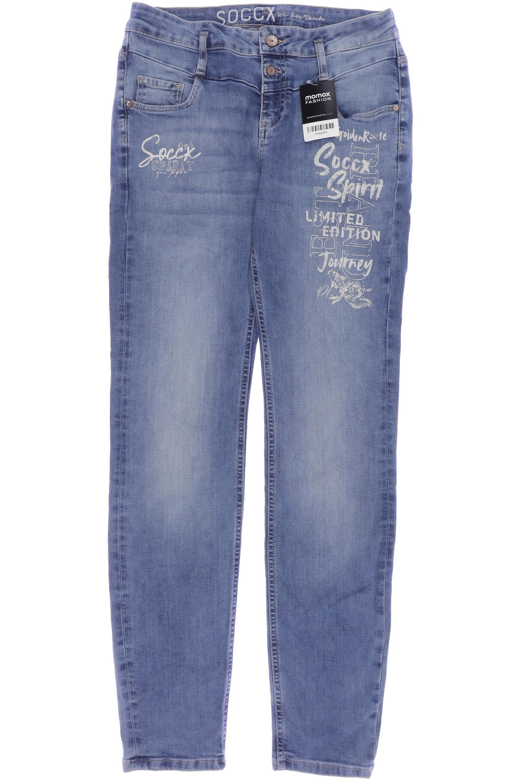 

Soccx Damen Jeans, blau, Gr. 30