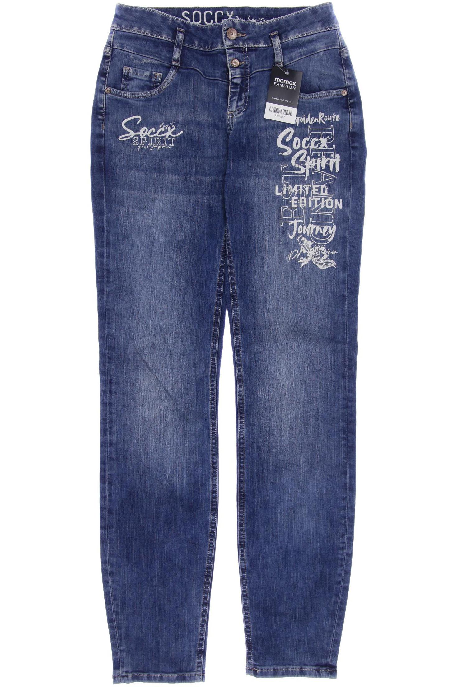 

SOCCX Damen Jeans, blau