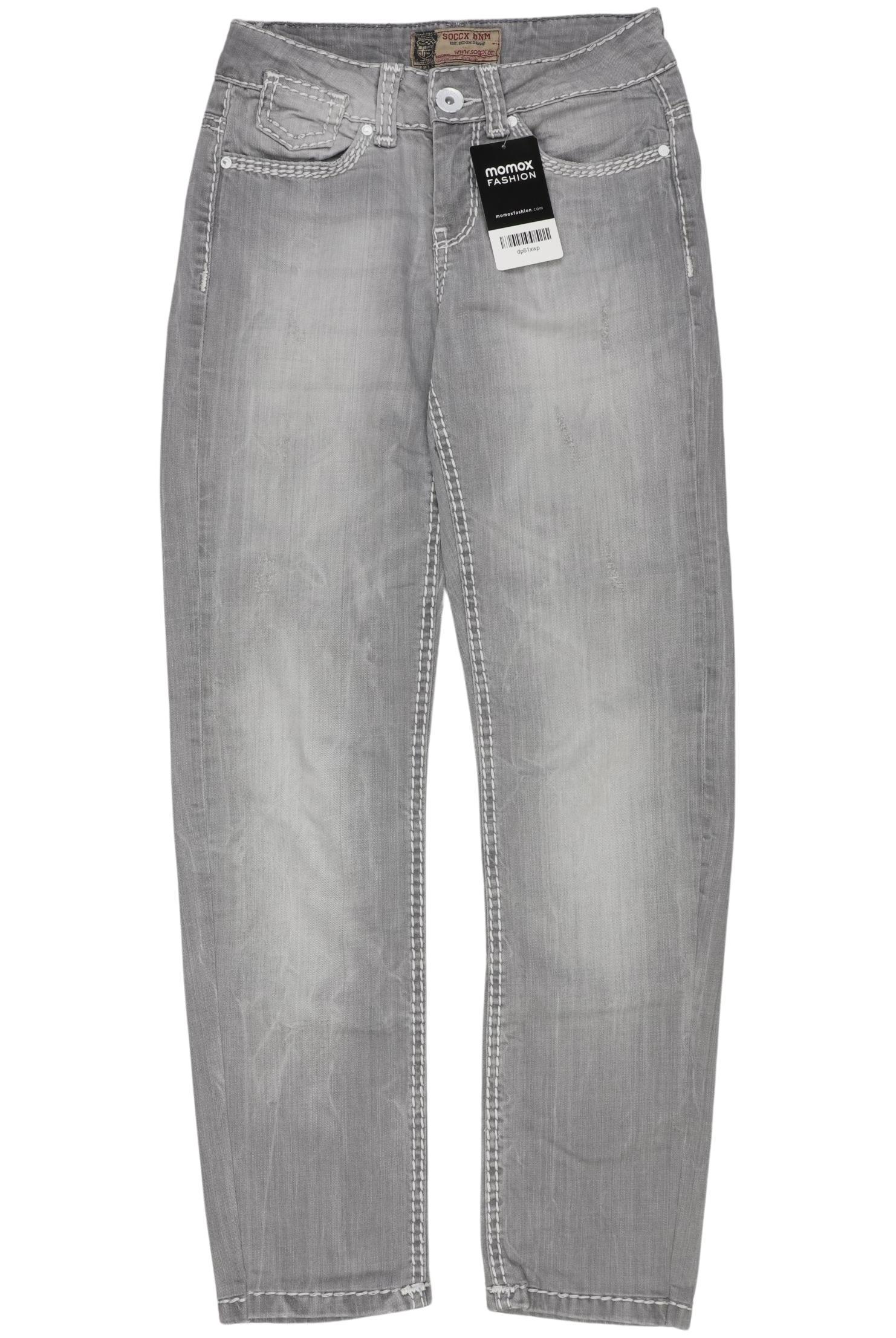 

Soccx Damen Jeans, grau, Gr. 25