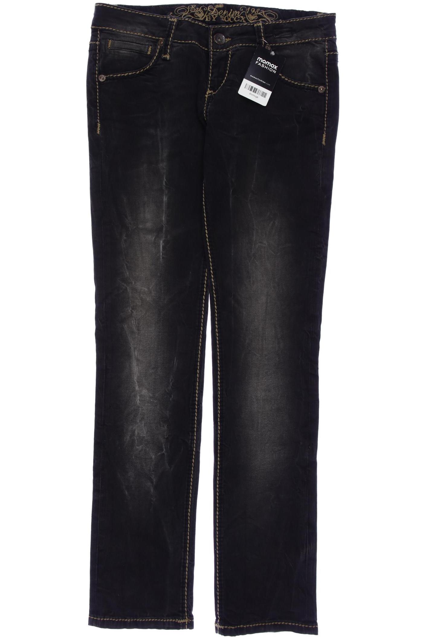 

SOCCX Damen Jeans, grau