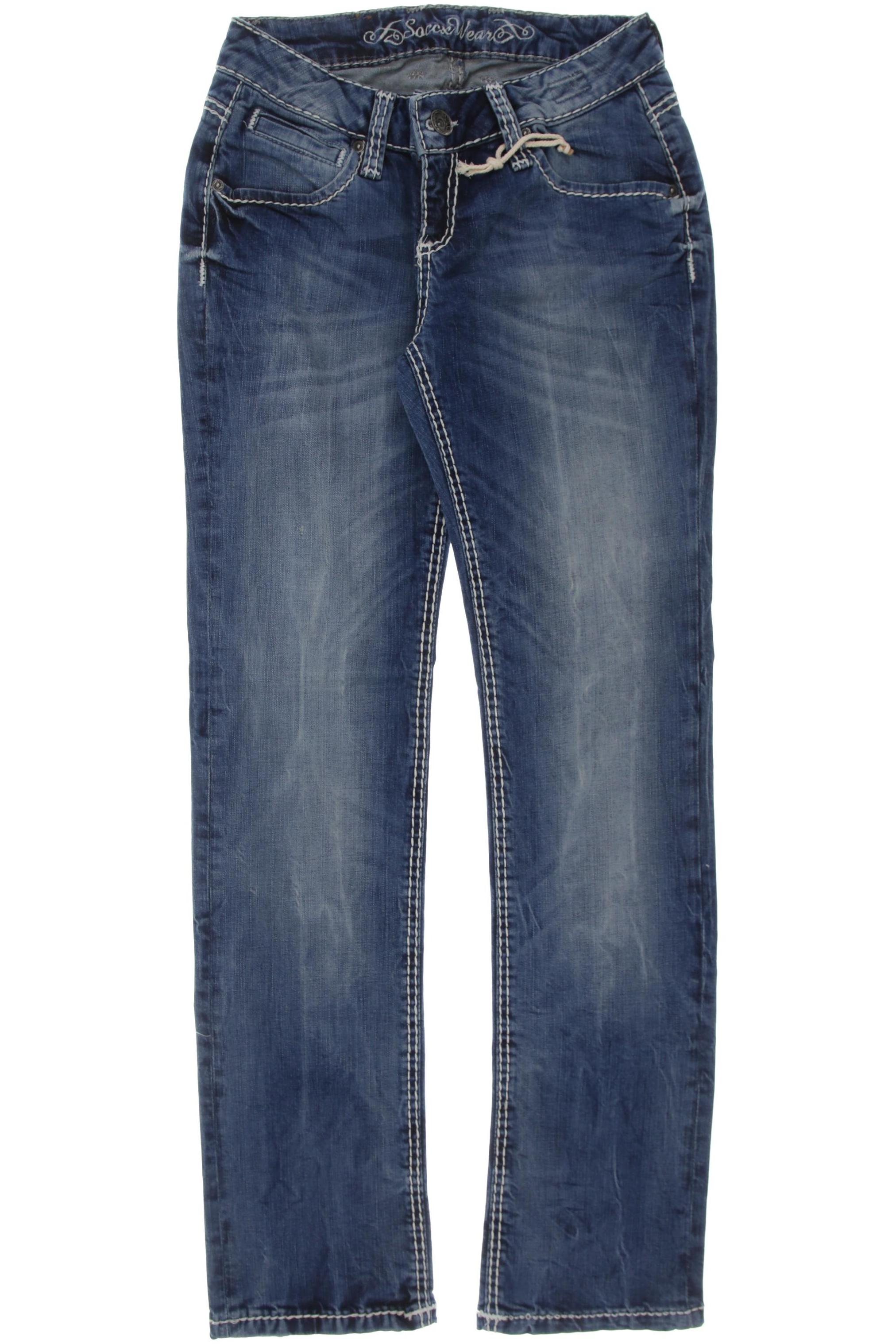 

Soccx Damen Jeans, blau, Gr. 28