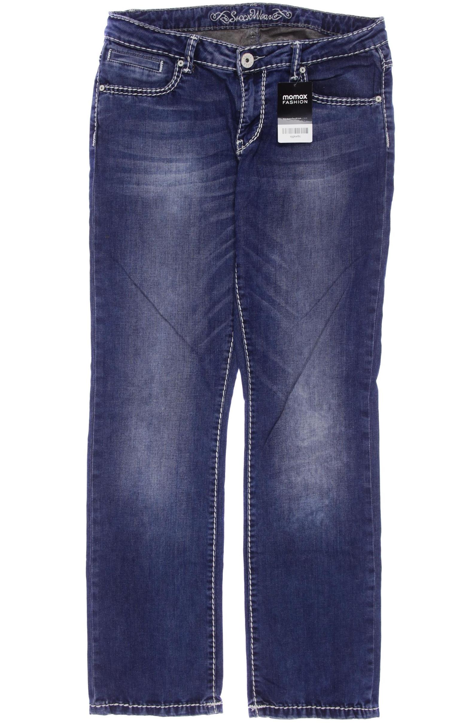

Soccx Damen Jeans, blau, Gr. 32