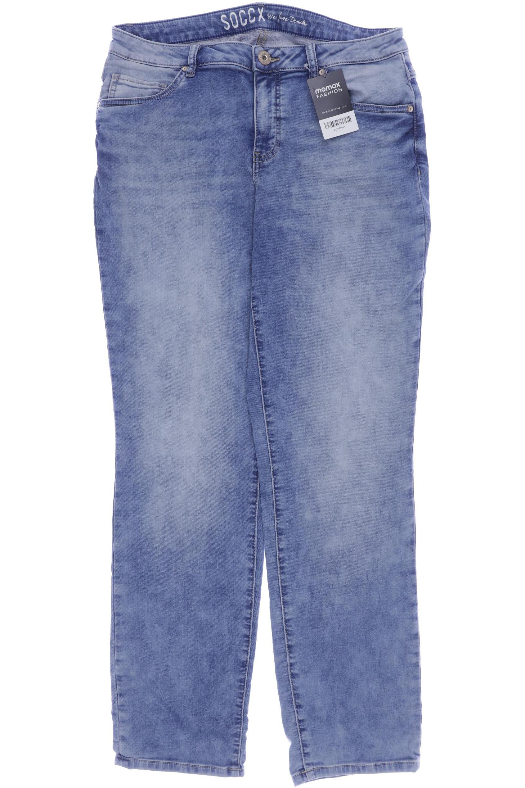 

SOCCX Damen Jeans, blau