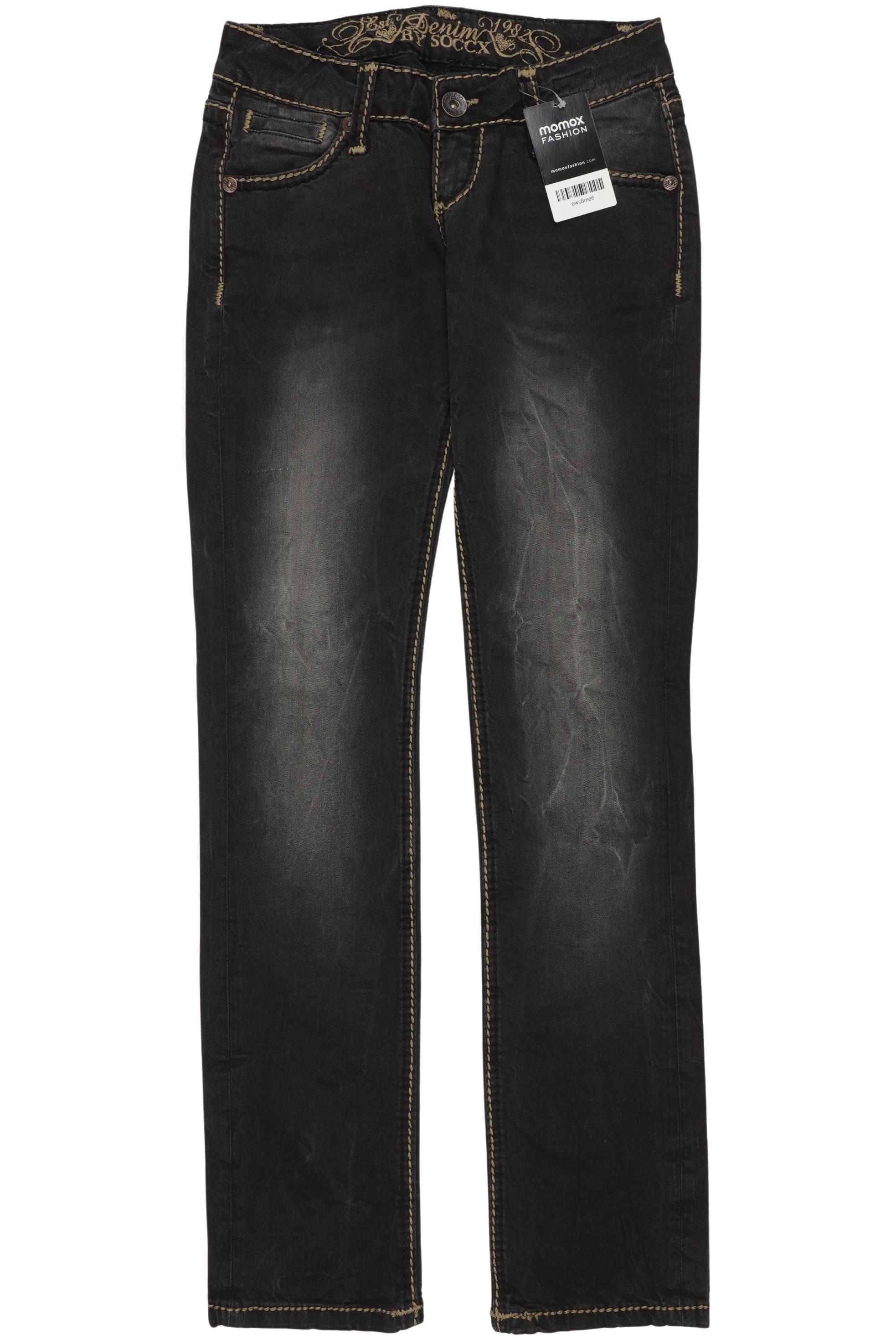 

Soccx Damen Jeans, schwarz, Gr. 25