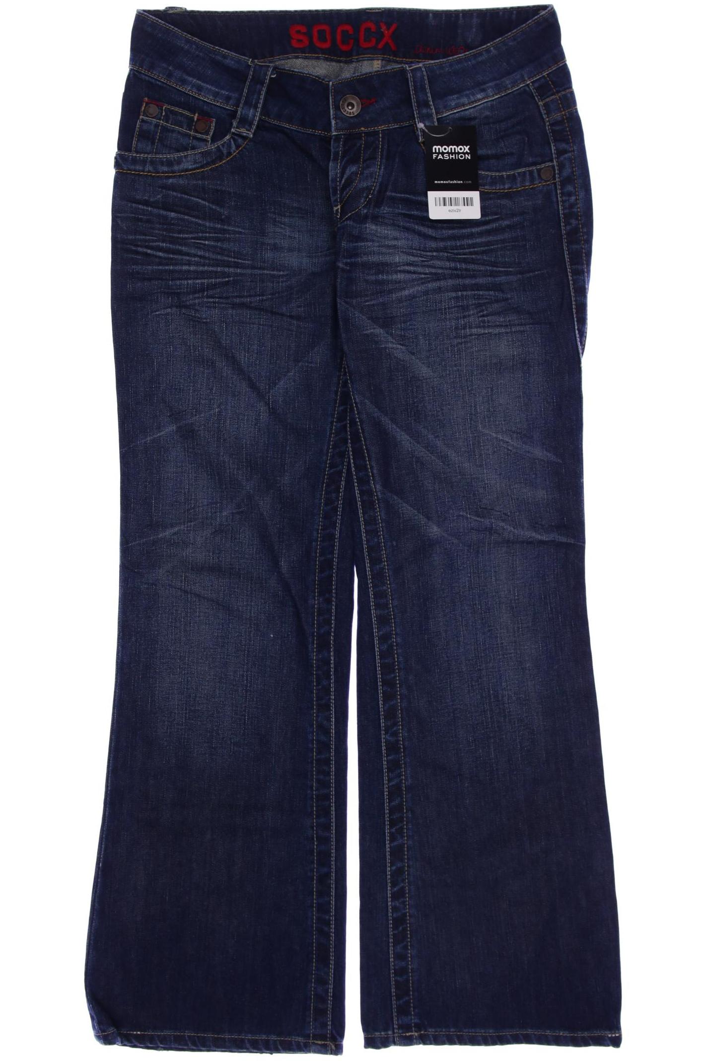 

SOCCX Damen Jeans, marineblau