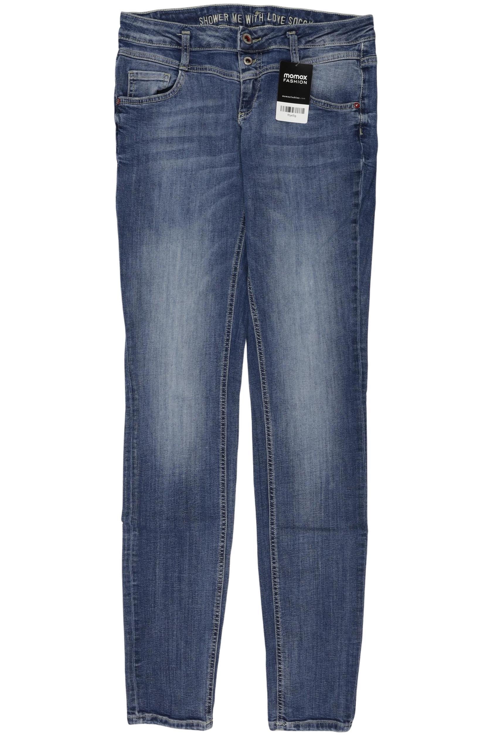 

Soccx Damen Jeans, blau, Gr. 30