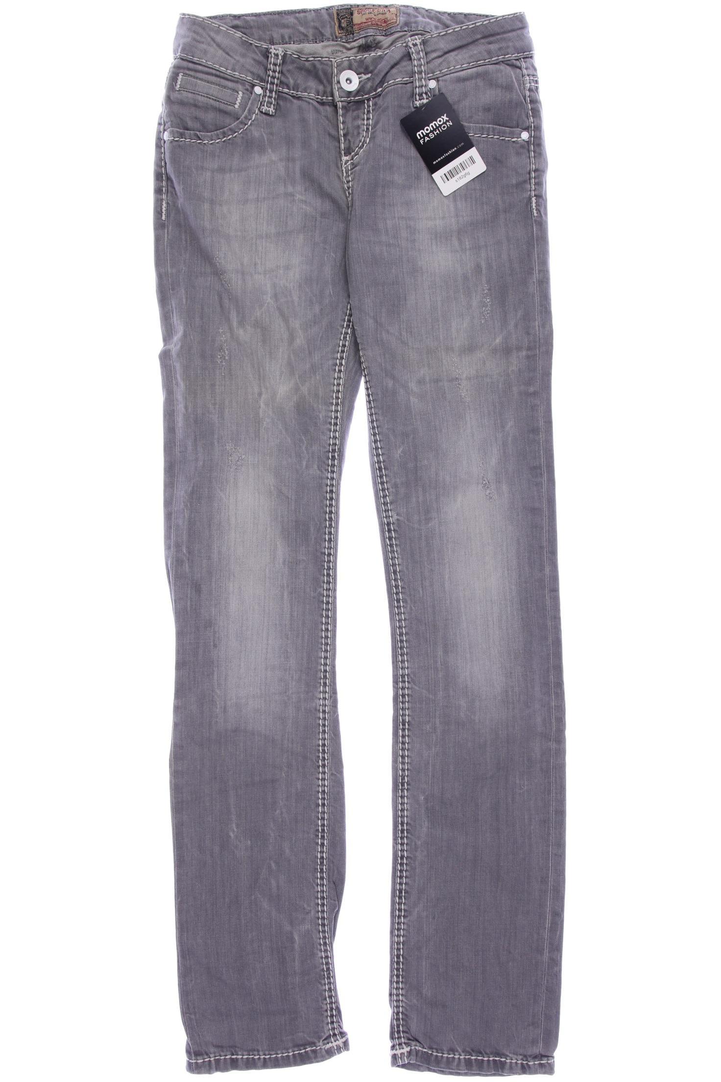 

Soccx Damen Jeans, grau, Gr. 40